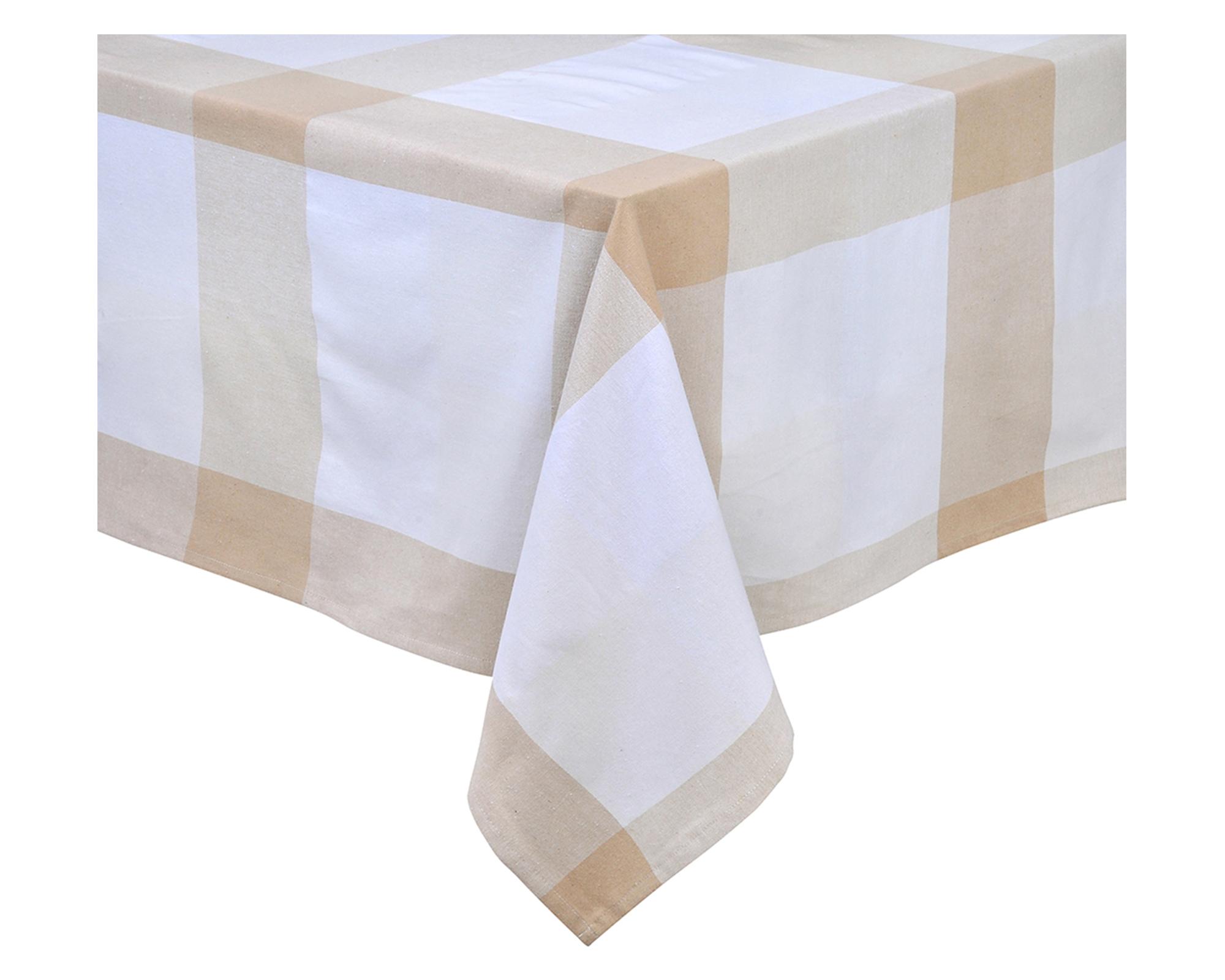 Mantel rectangular 150x210 cm Tartan beige-0