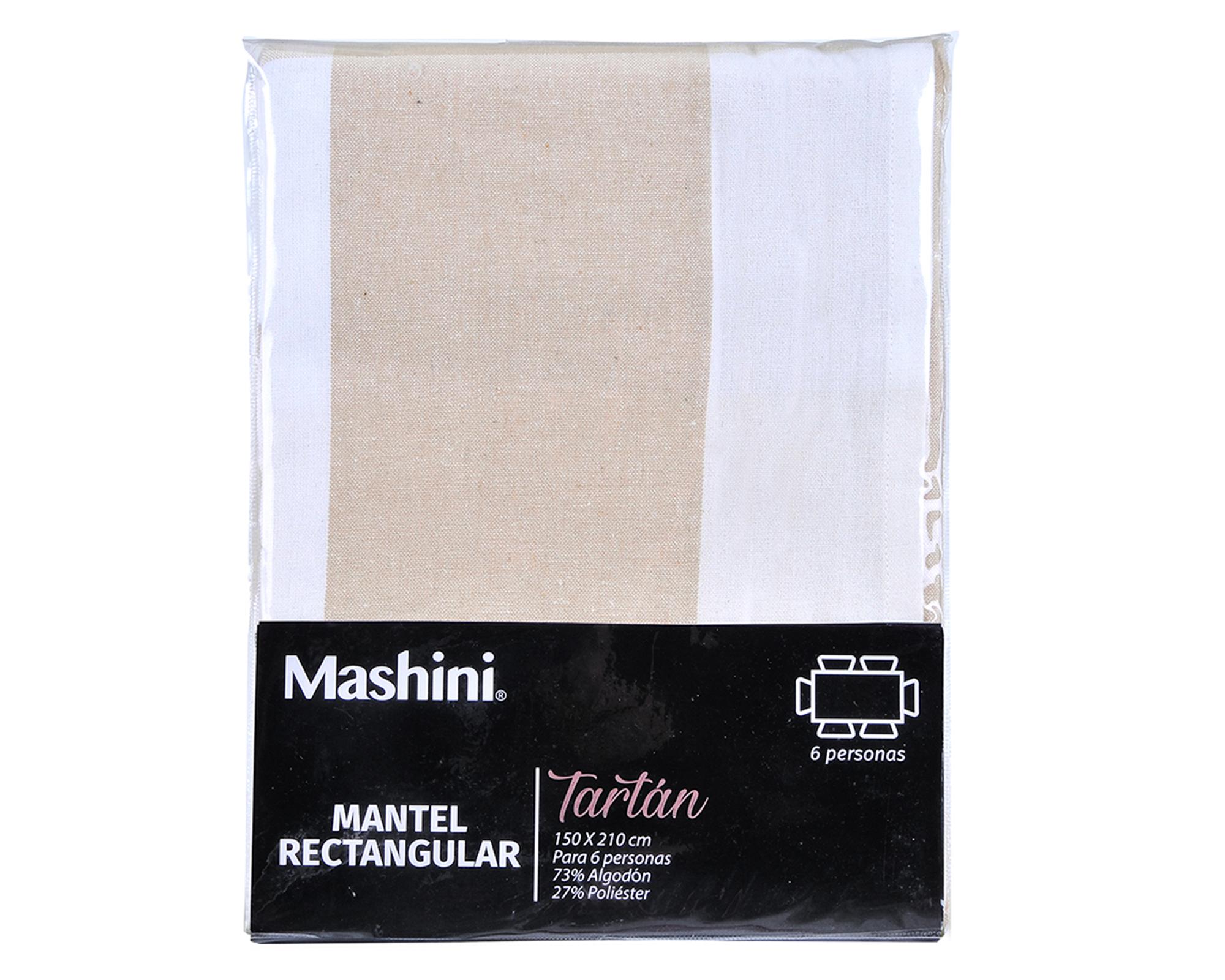 Mantel rectangular 150x210 cm Tartan beige-2