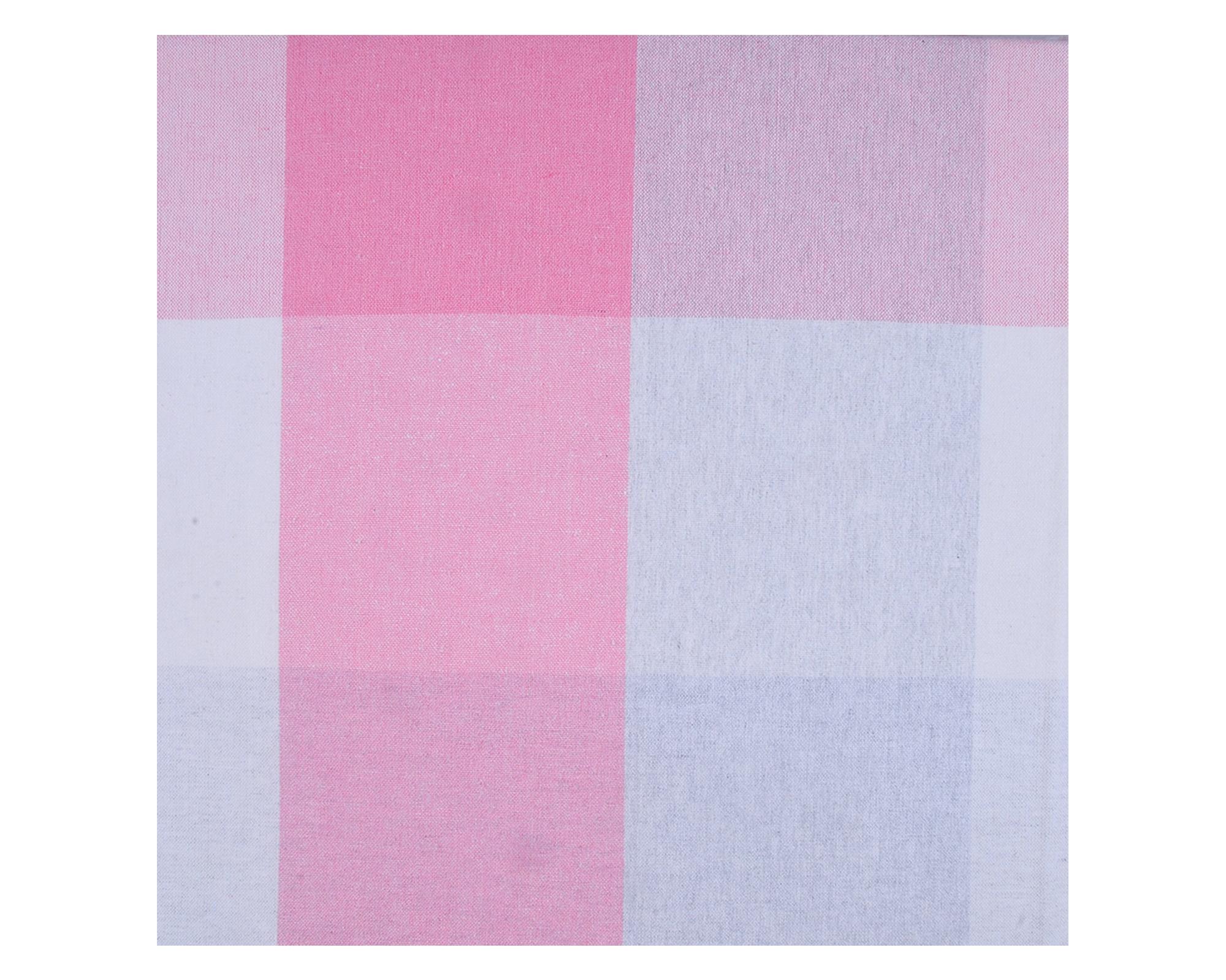 Mantel redondo 180x180 cm Tartan rosado-1