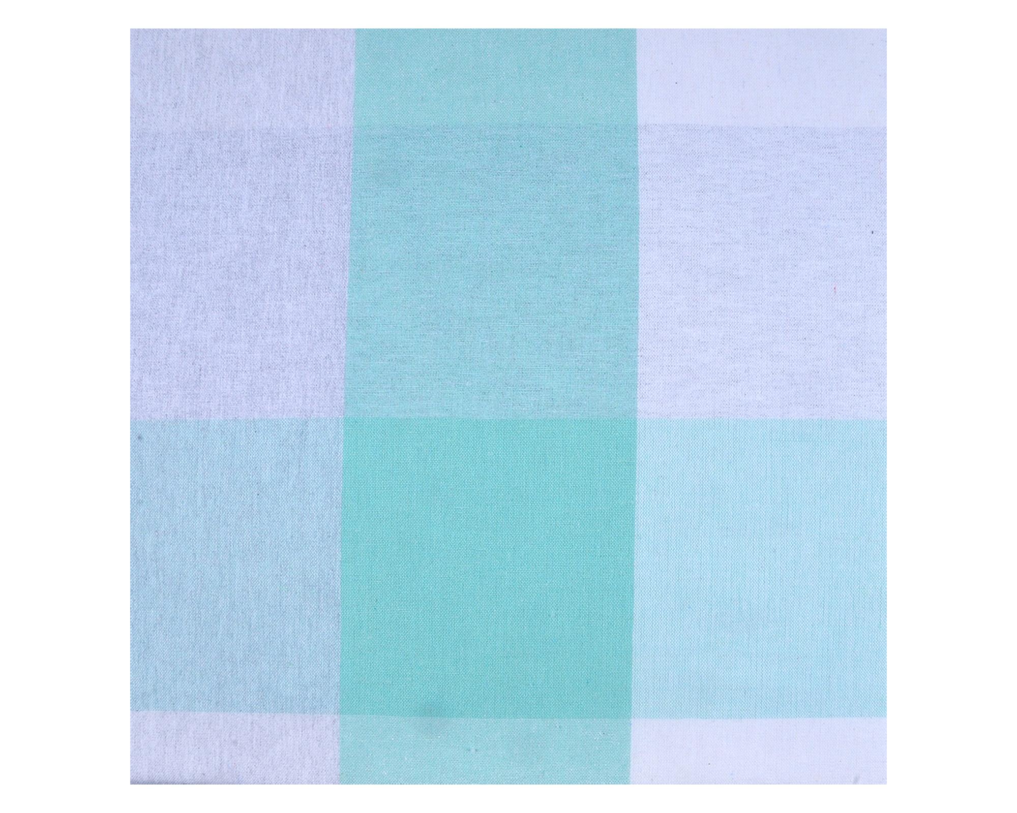 Mantel rectangular 180x180 cm Tartan turquesa-1