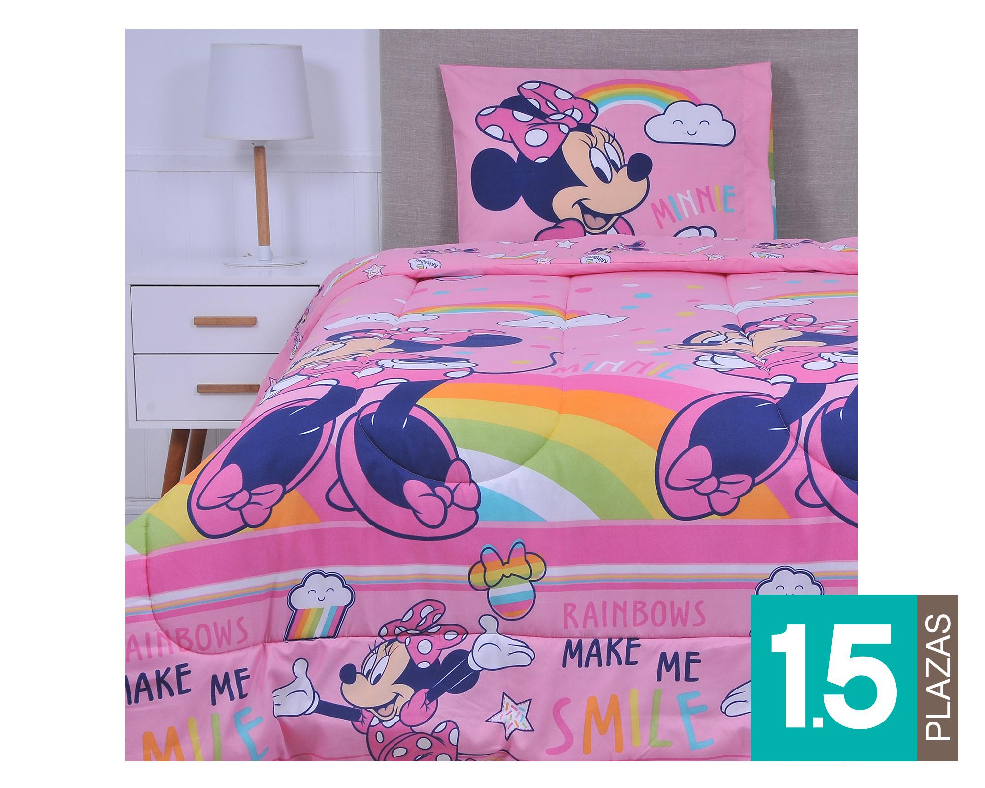 Plumón 1.5 Plazas Rainbow Diseños Disney-0