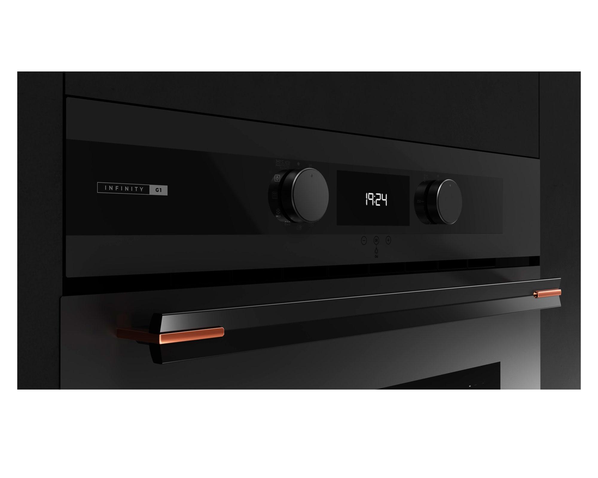 Horno empotrable 62 litros HLB 85 Infinity G1 negro-3