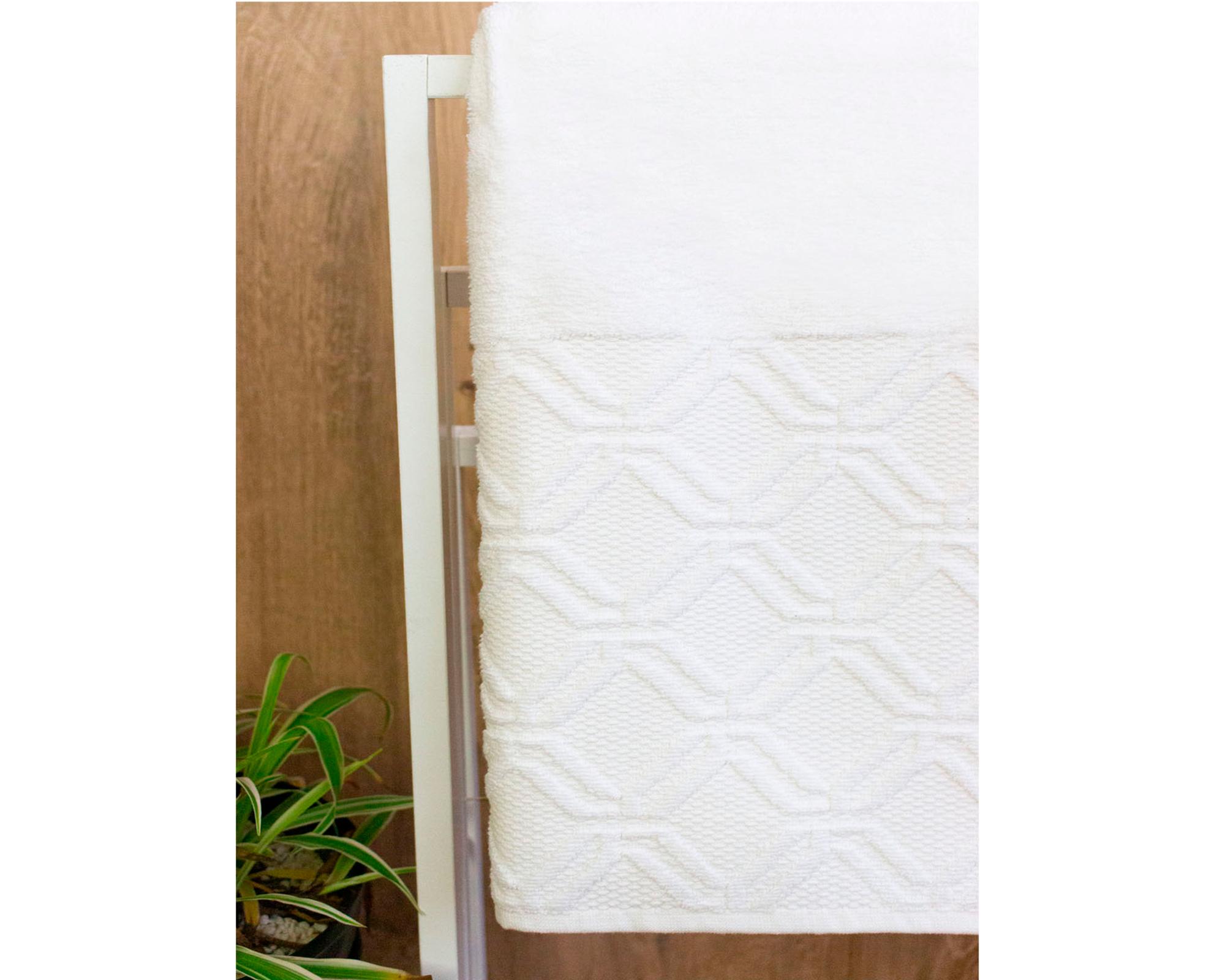 Toalla de cara 50x80 cm Gaya blanco-1