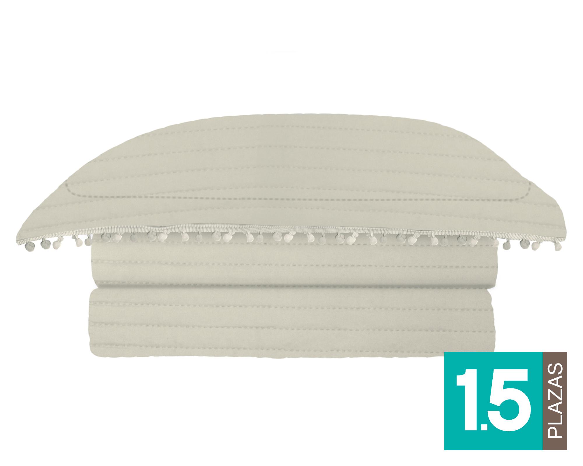 Quilt reversible 1.5 plaza Pomp beige-0