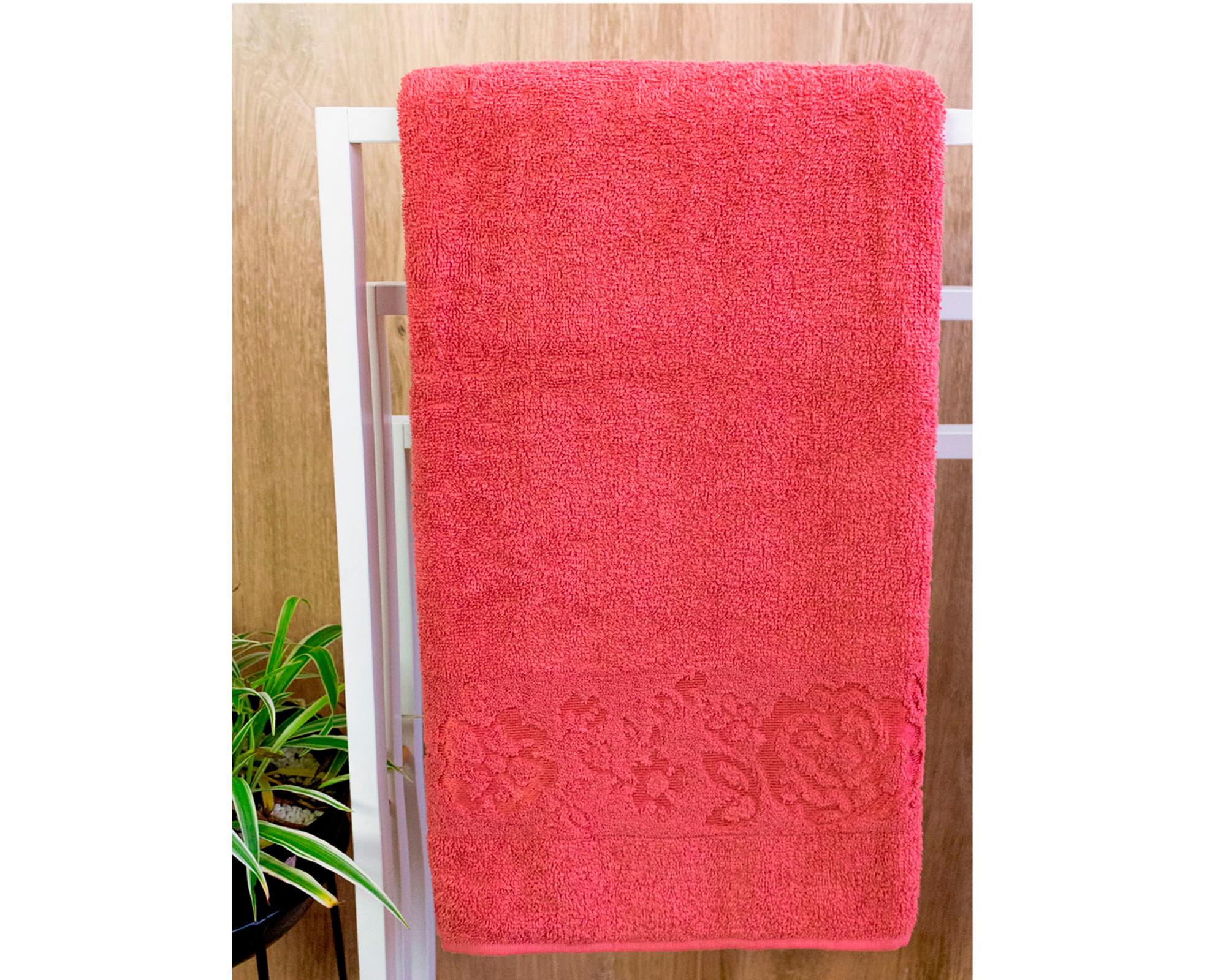 Toalla baño 70x140 cm Charlotte rojo-1