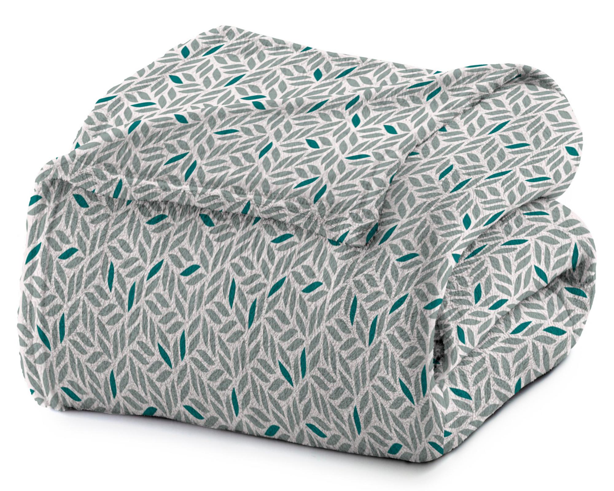 Frazada microfibra 2 plazas Olivos verde-1