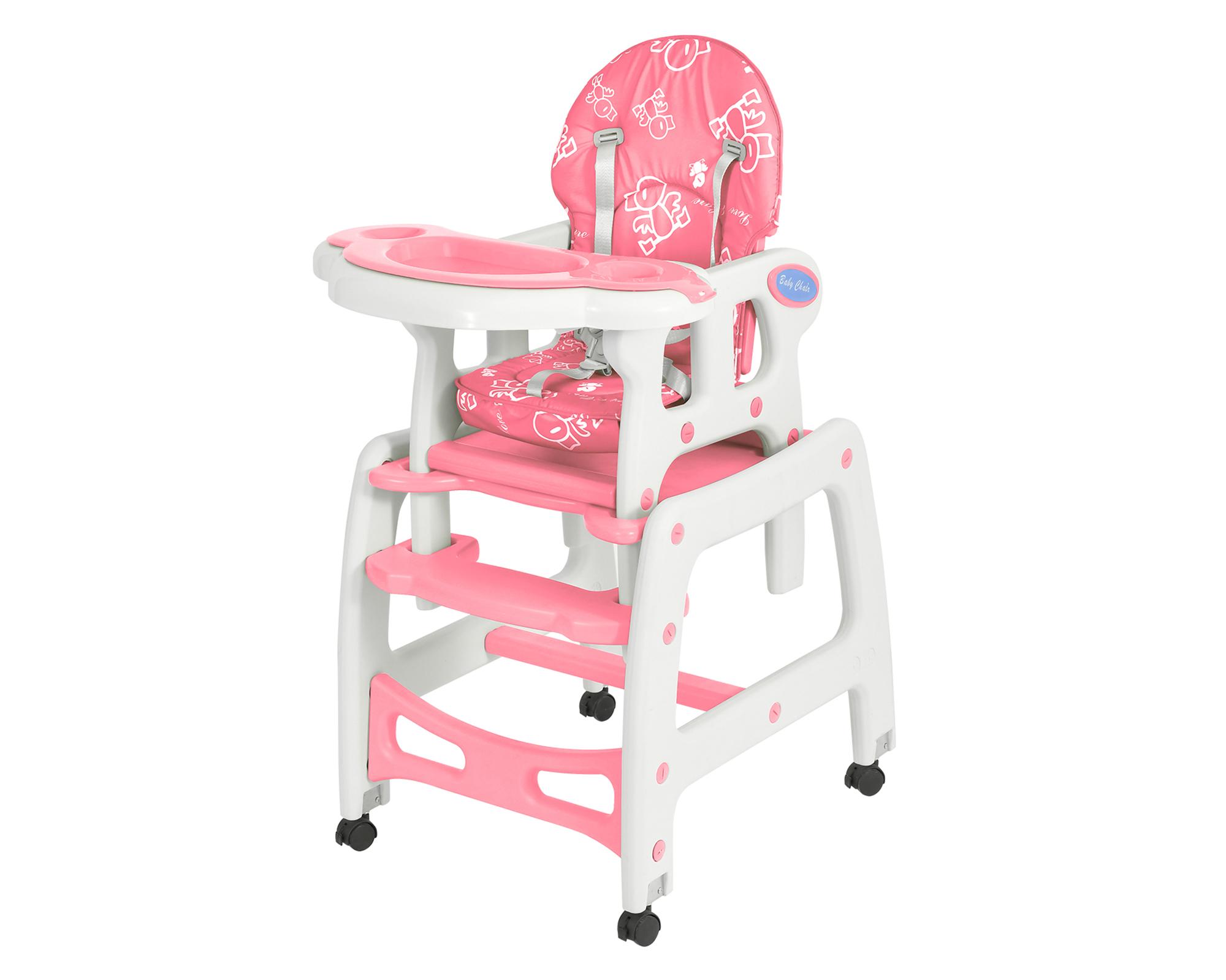 Silla comer 3 funciones New rosado-0