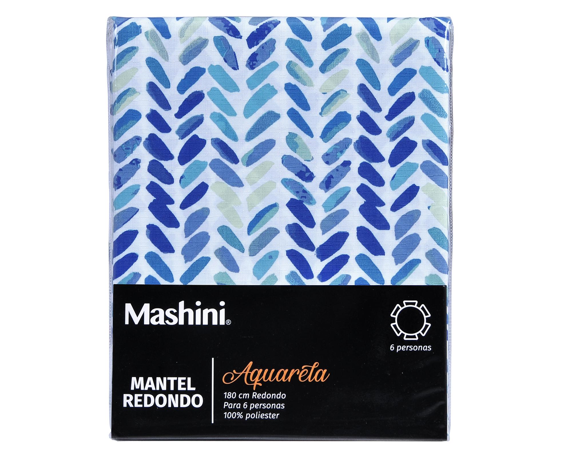 Mantel acuarela 180x180 cm Red Geométrico-2