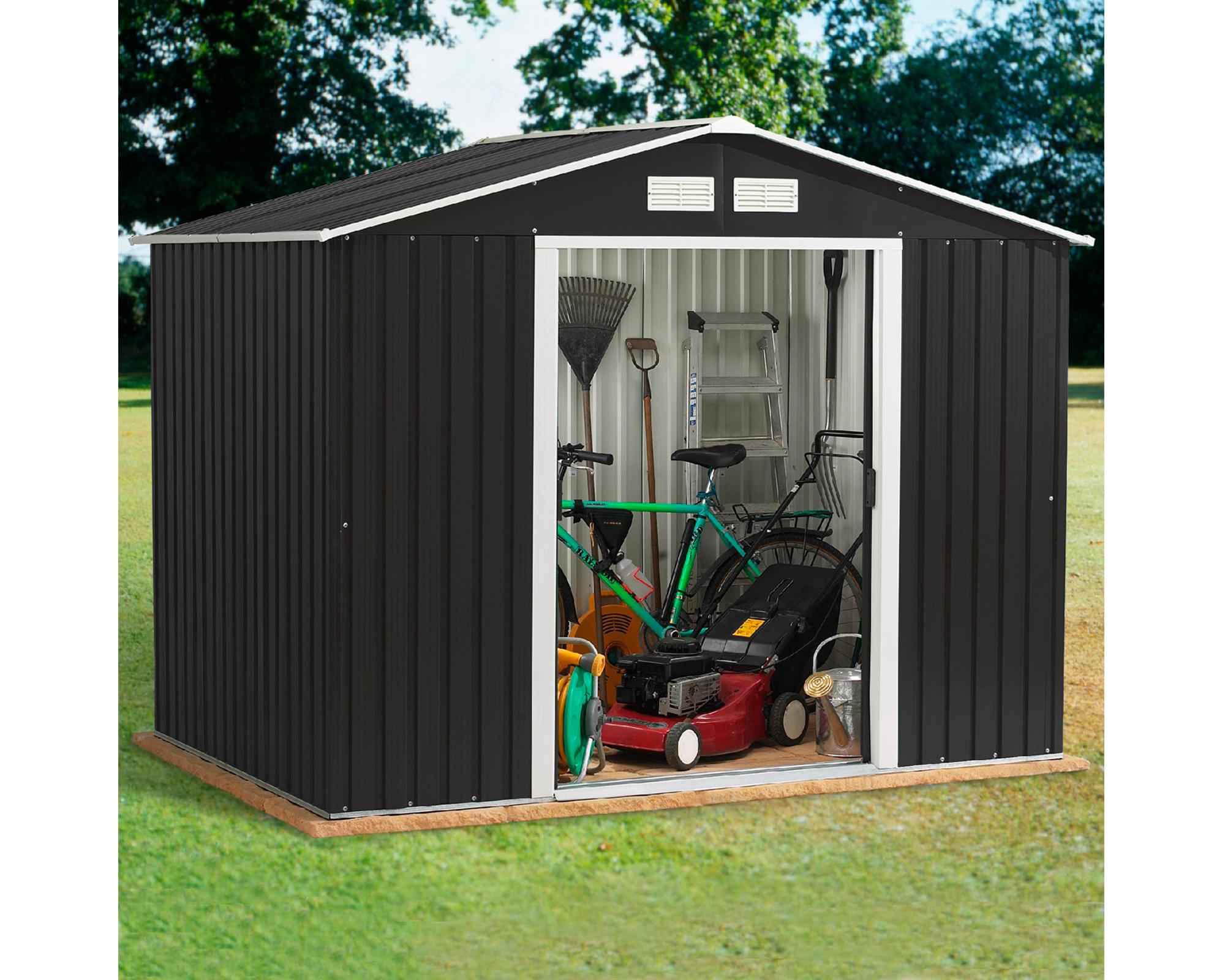Bodega jardín 195x195x125 cm R5910 negro-1
