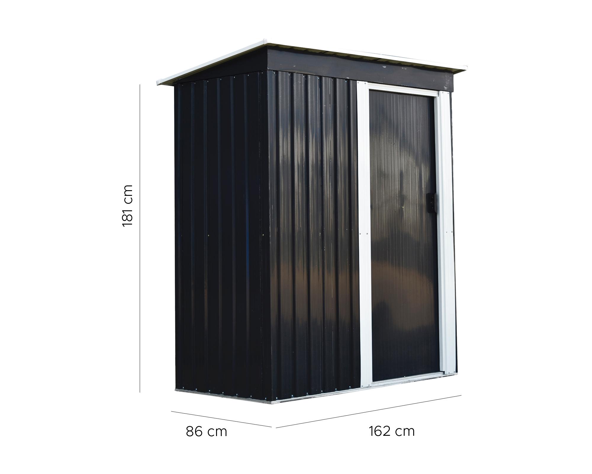 Bodega jardín 181x162x86 cm R5913 negro-2