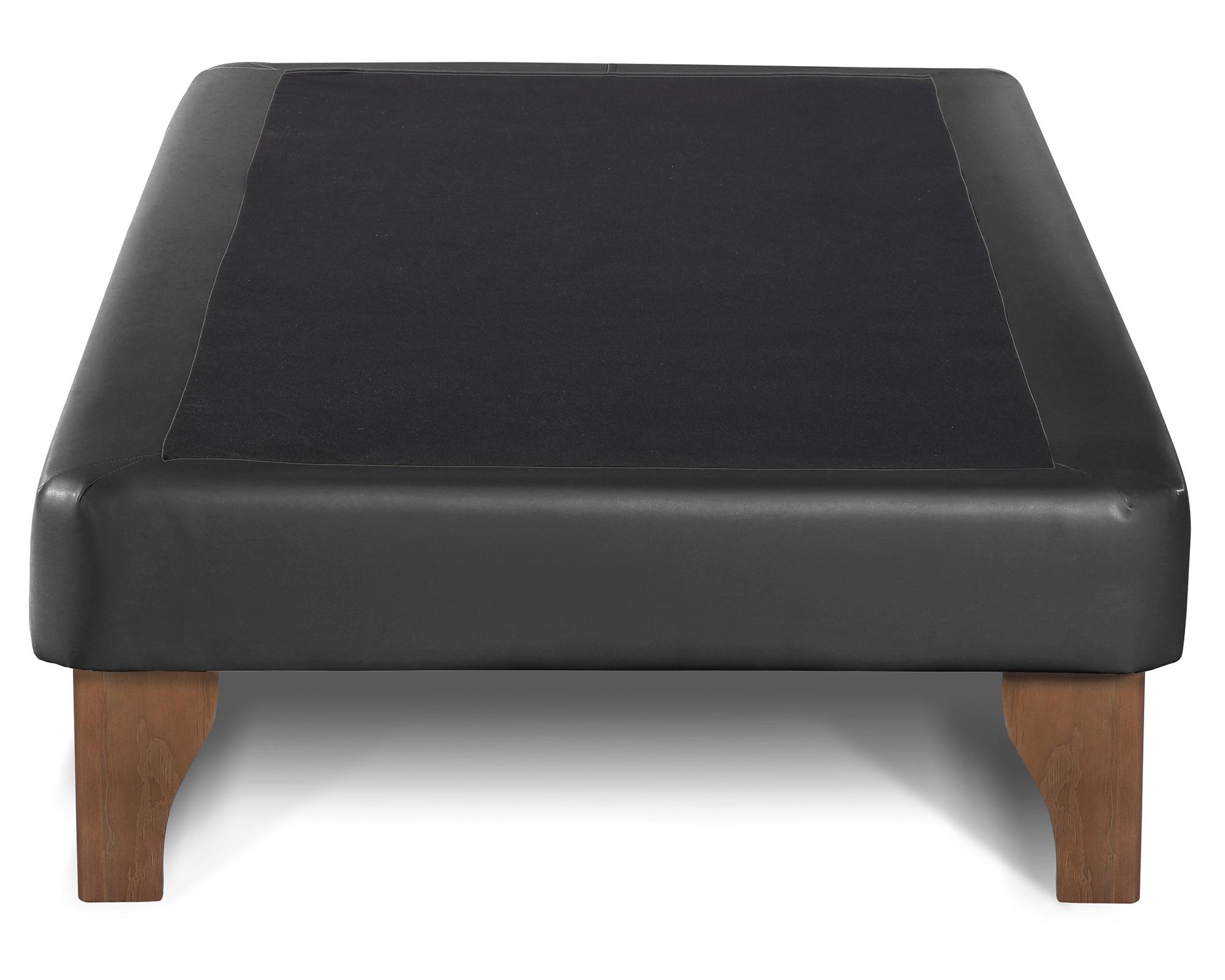 Base cama europea 1.5 plazas PU Zen negro-0