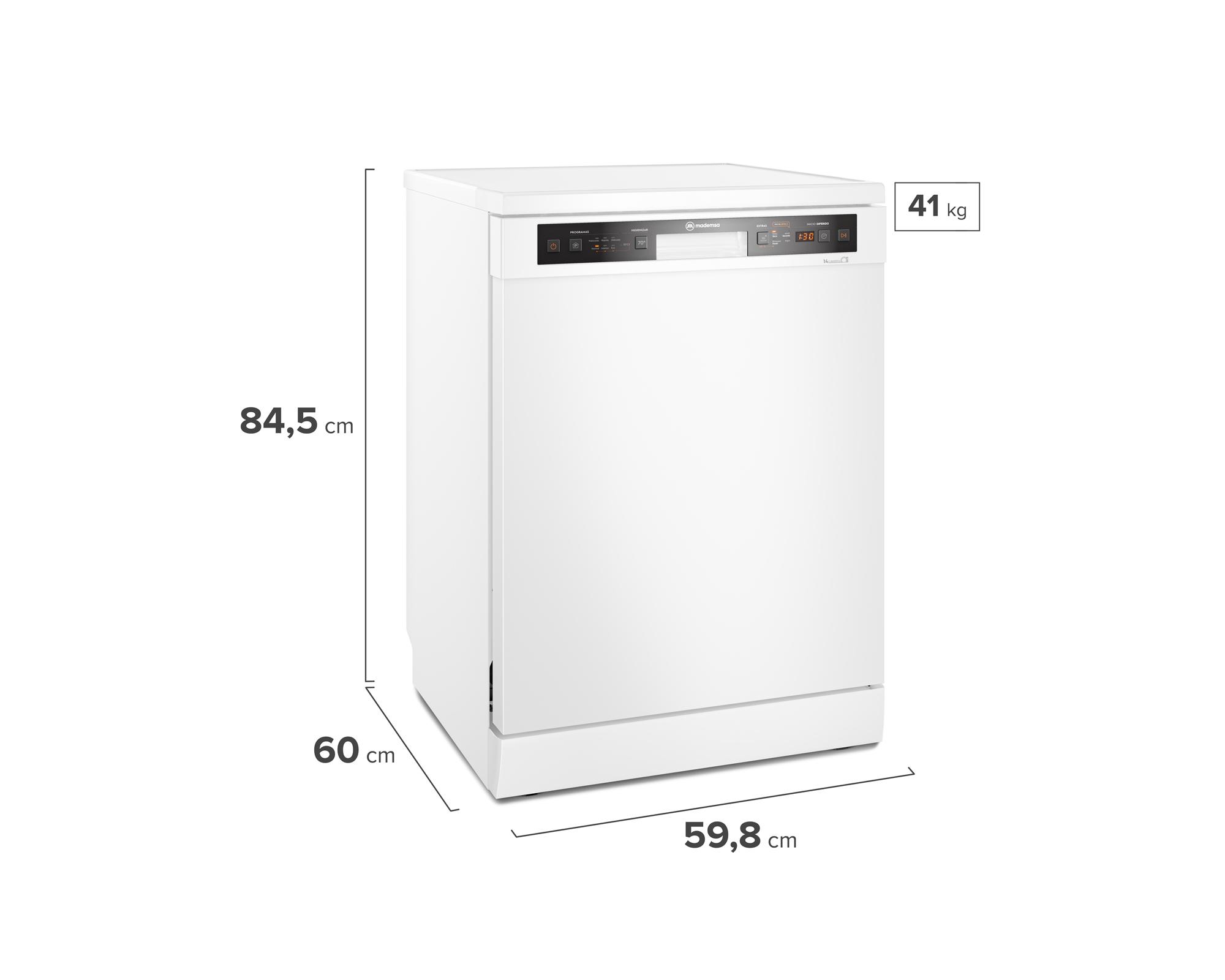 Lavavajillas 14 cubiertos 14C BZG blanco-4