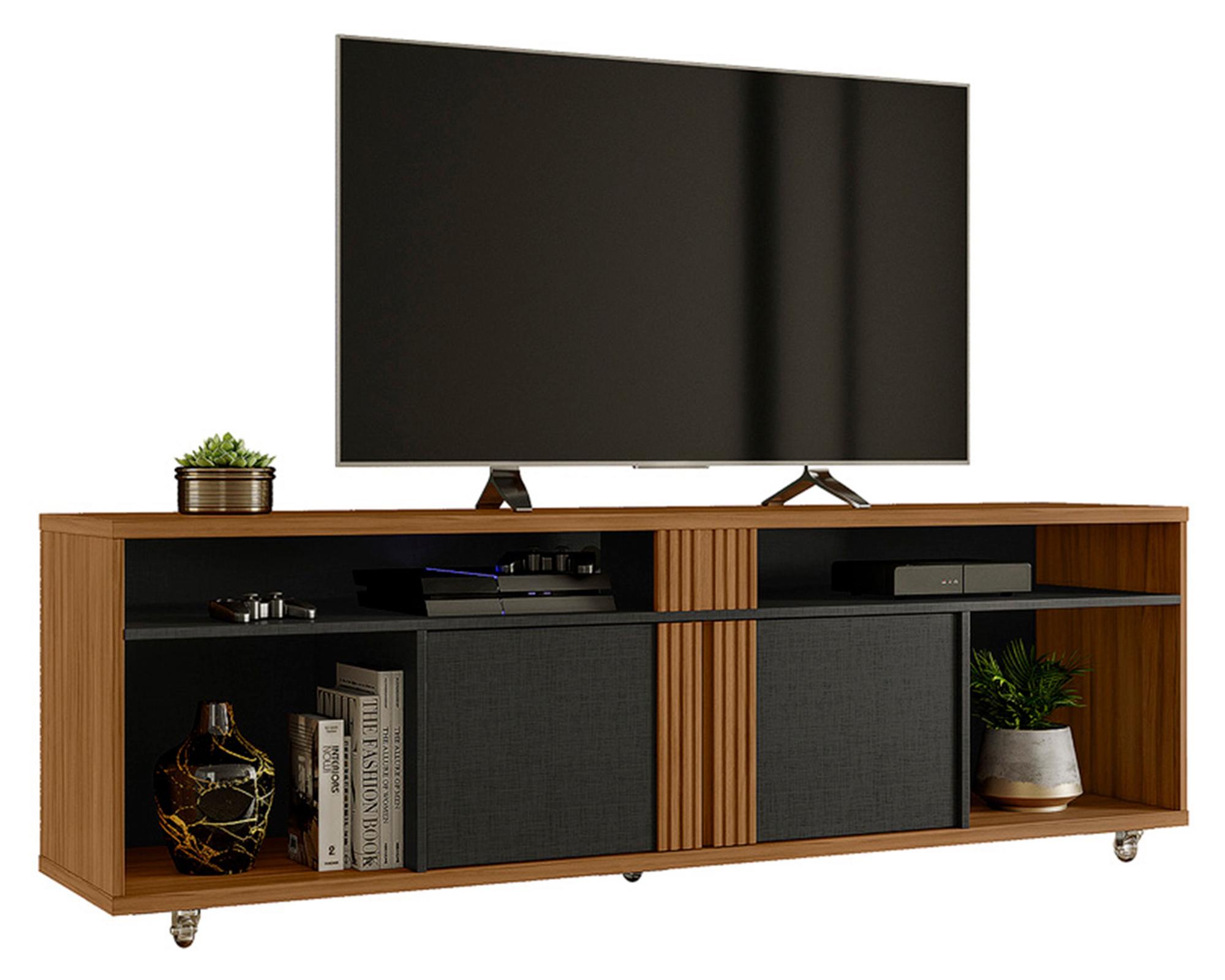 Rack TV 60" Freijo negro/café-1