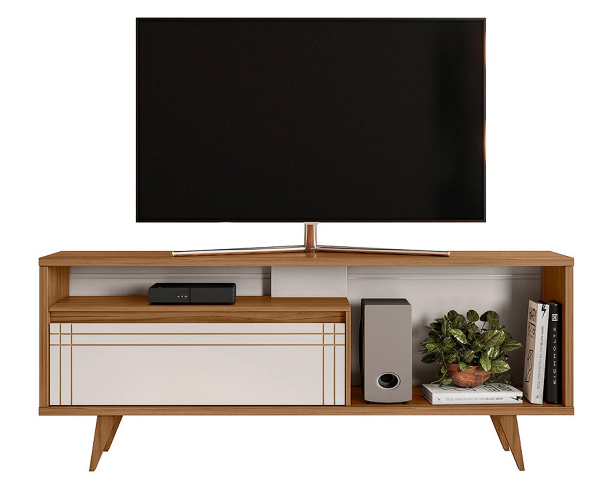 Rack TV 60" freijo/blanco-0