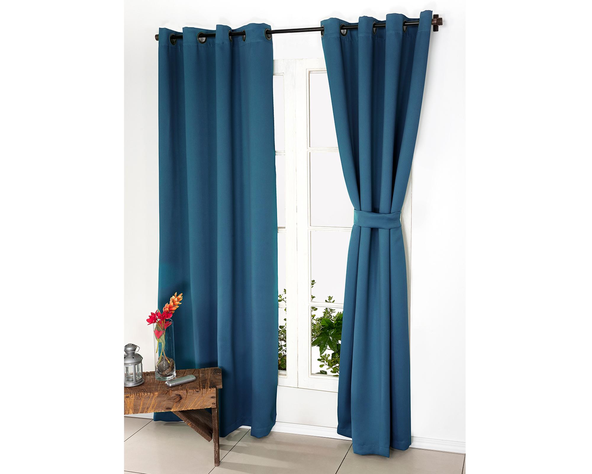 Cortina Black Out 140x220 cm Azul Doral-0