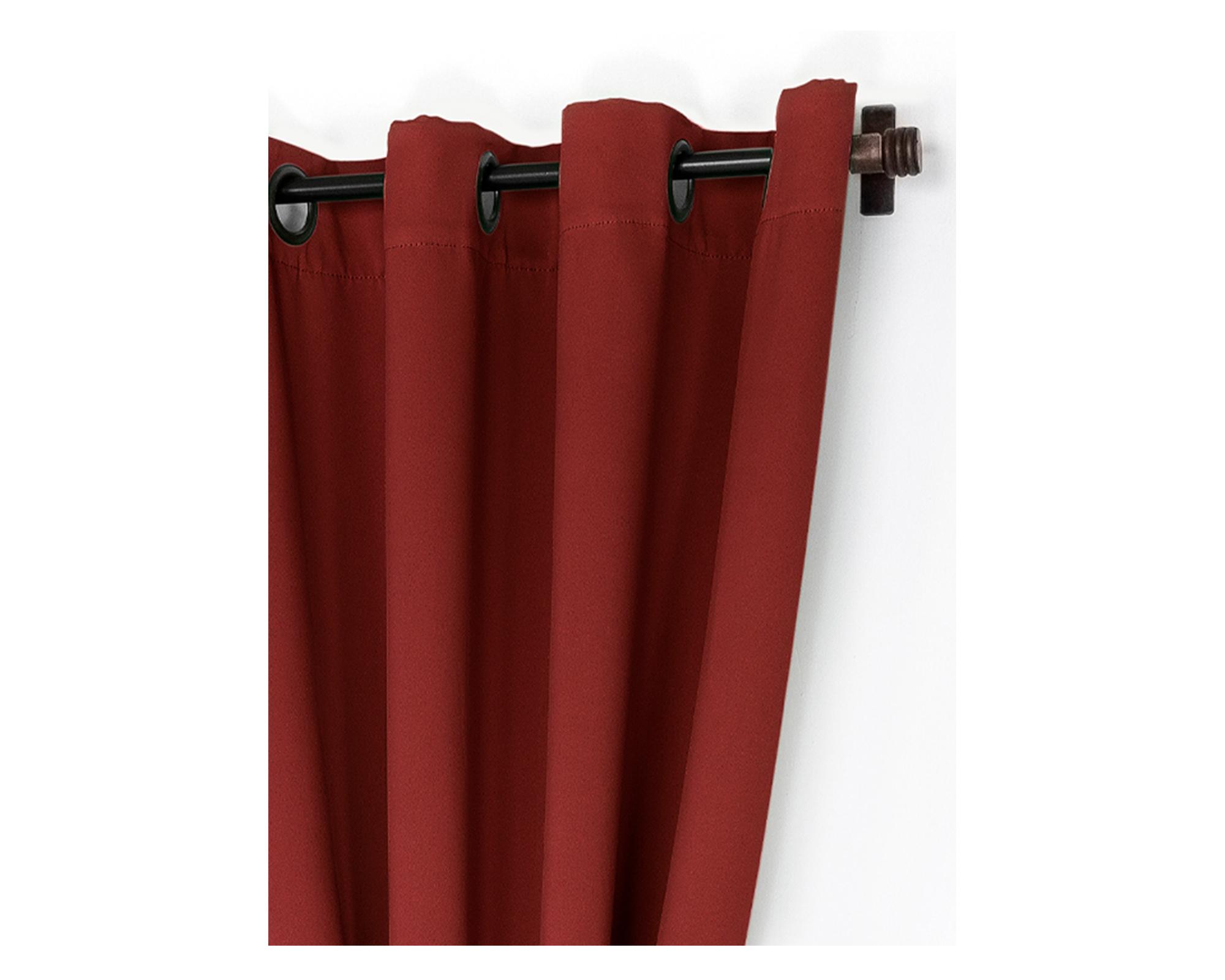 Cortina Black Out 140x220 cm Victoria rojo-2