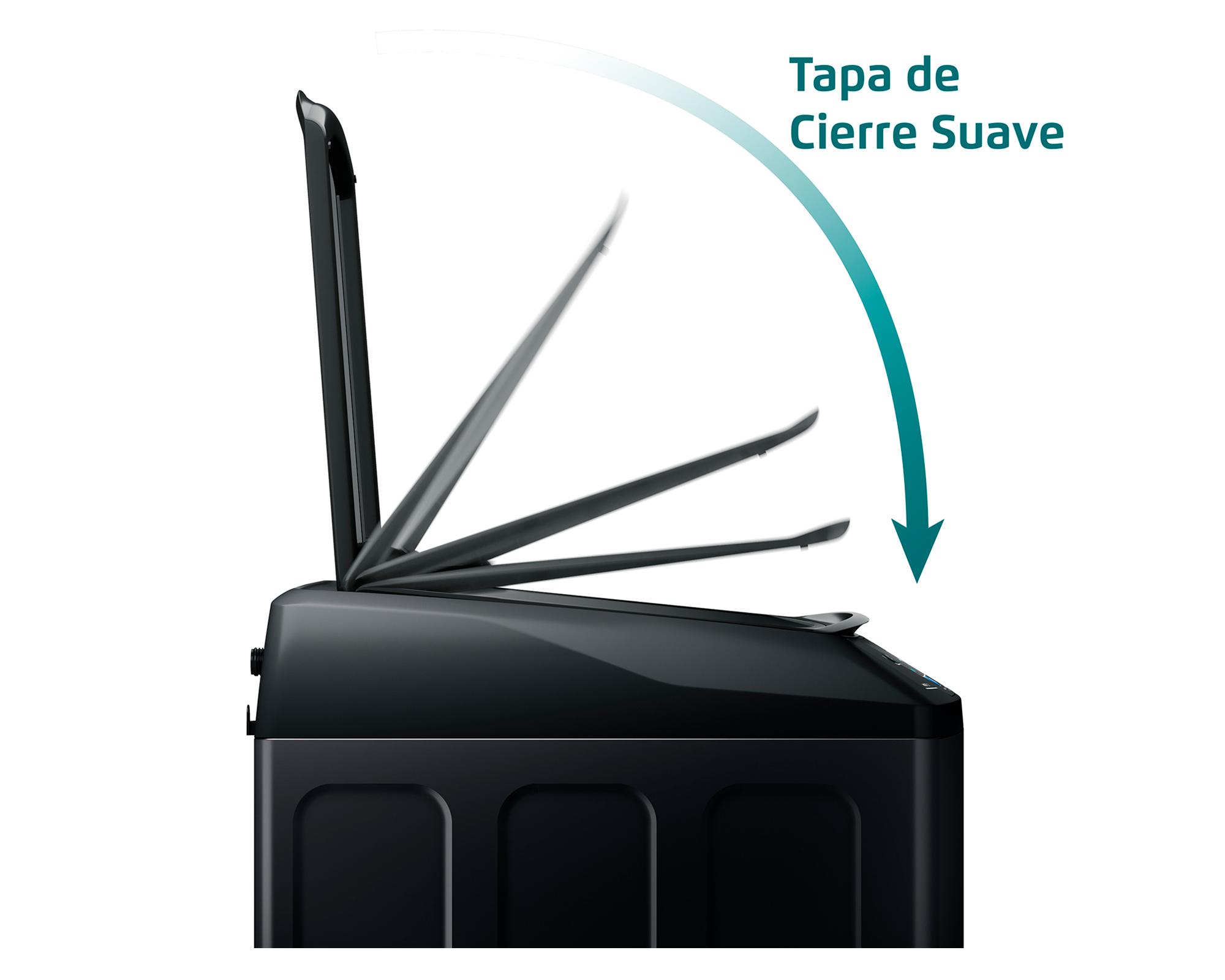 Lavadora carga superior 18 kg Premium Care Pro 18 Black negro-2