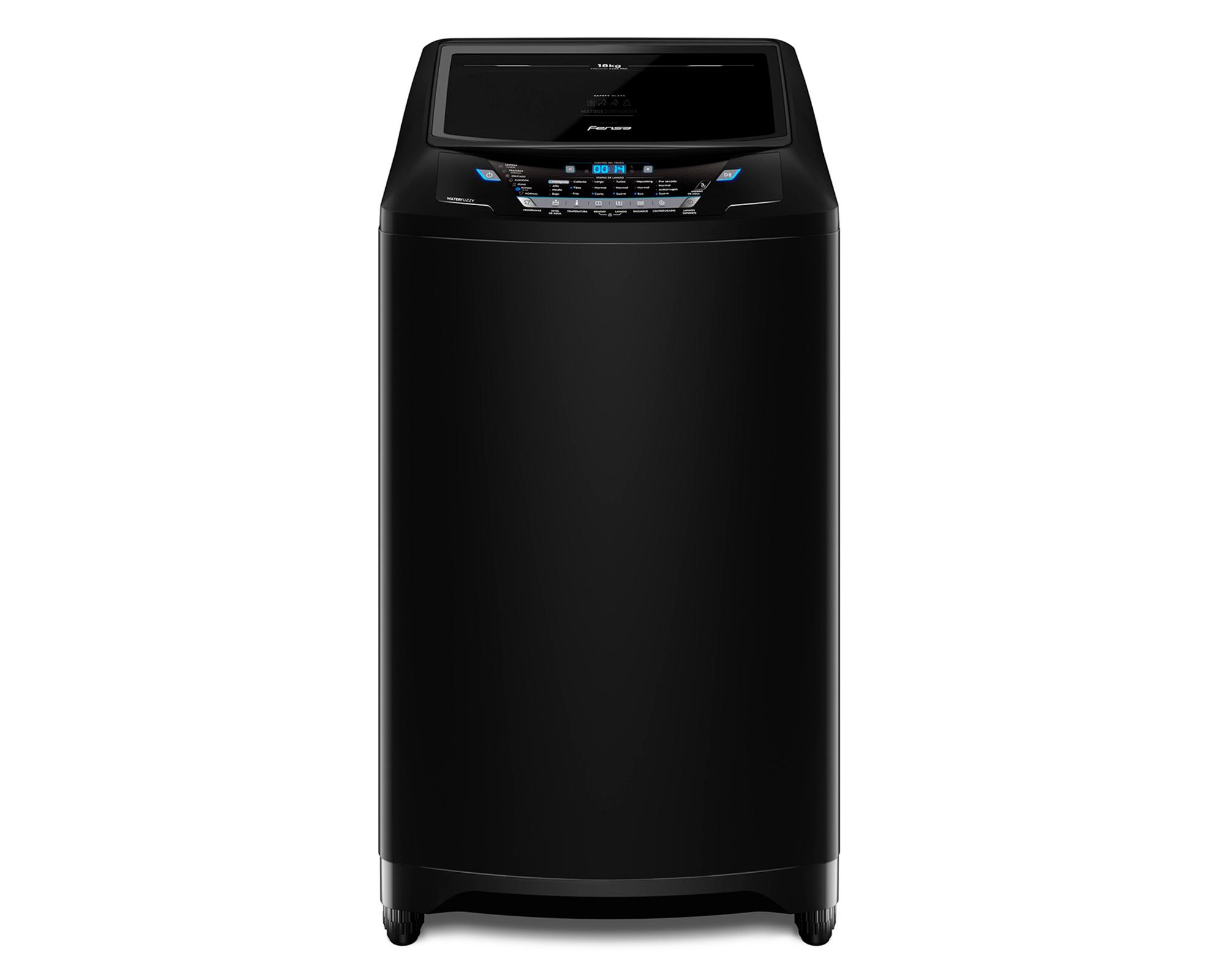 Lavadora carga superior 18 kg Premium Care Pro 18 Black negro-0