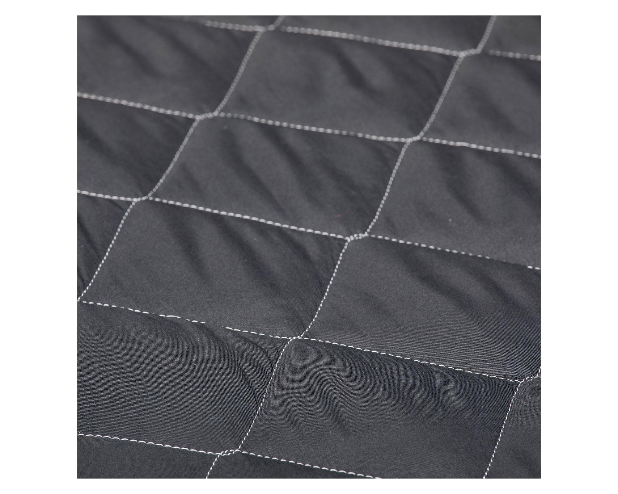 Cubre Colchón 1 plaza negro-2