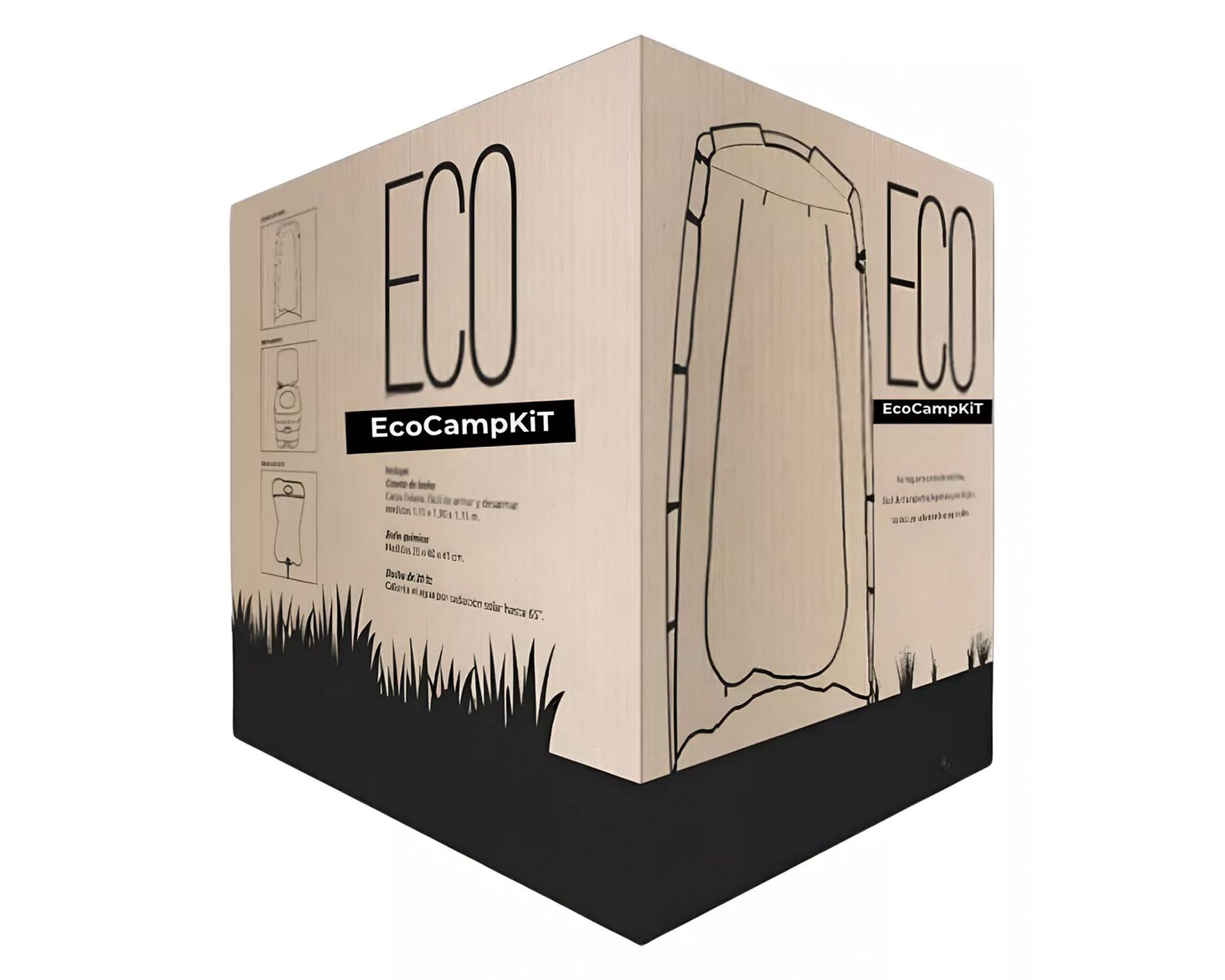 Baño químico portátil + ducha solar 20 lt + caseta verde-6