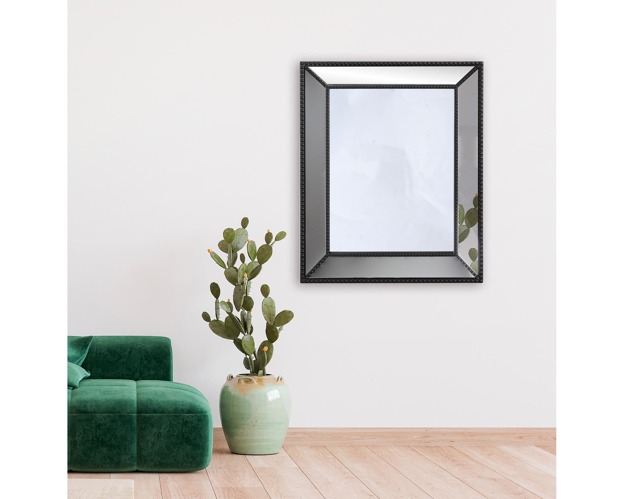 Espejo Biselado 52x42 cm negro-1