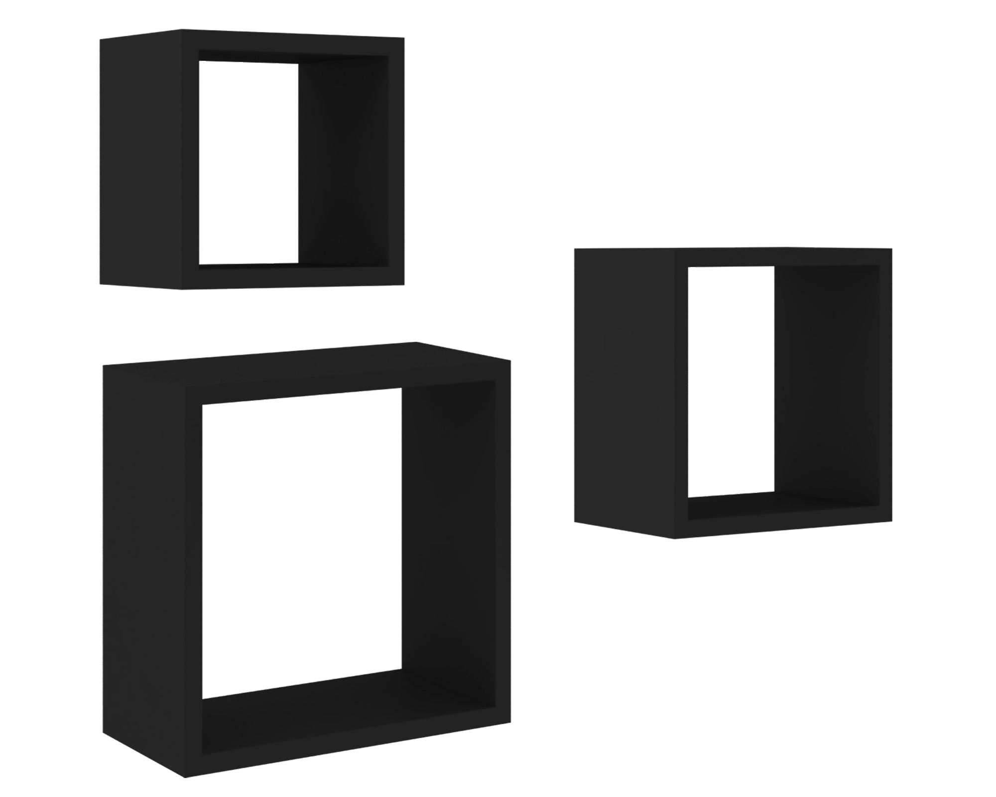Repisa Nicho cubo negro-0
