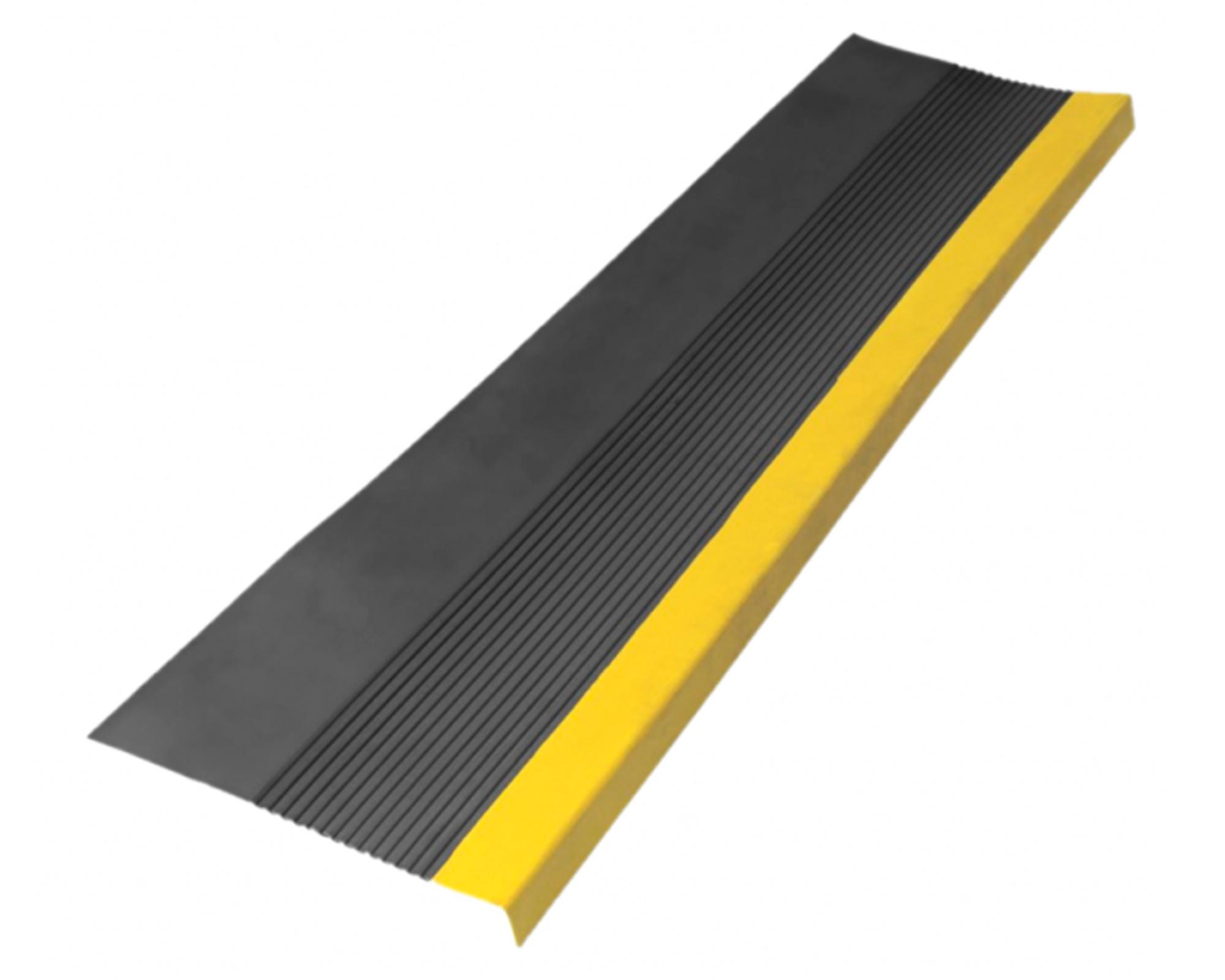 Nariz de grada estriada 150 cm negra amarilla-0