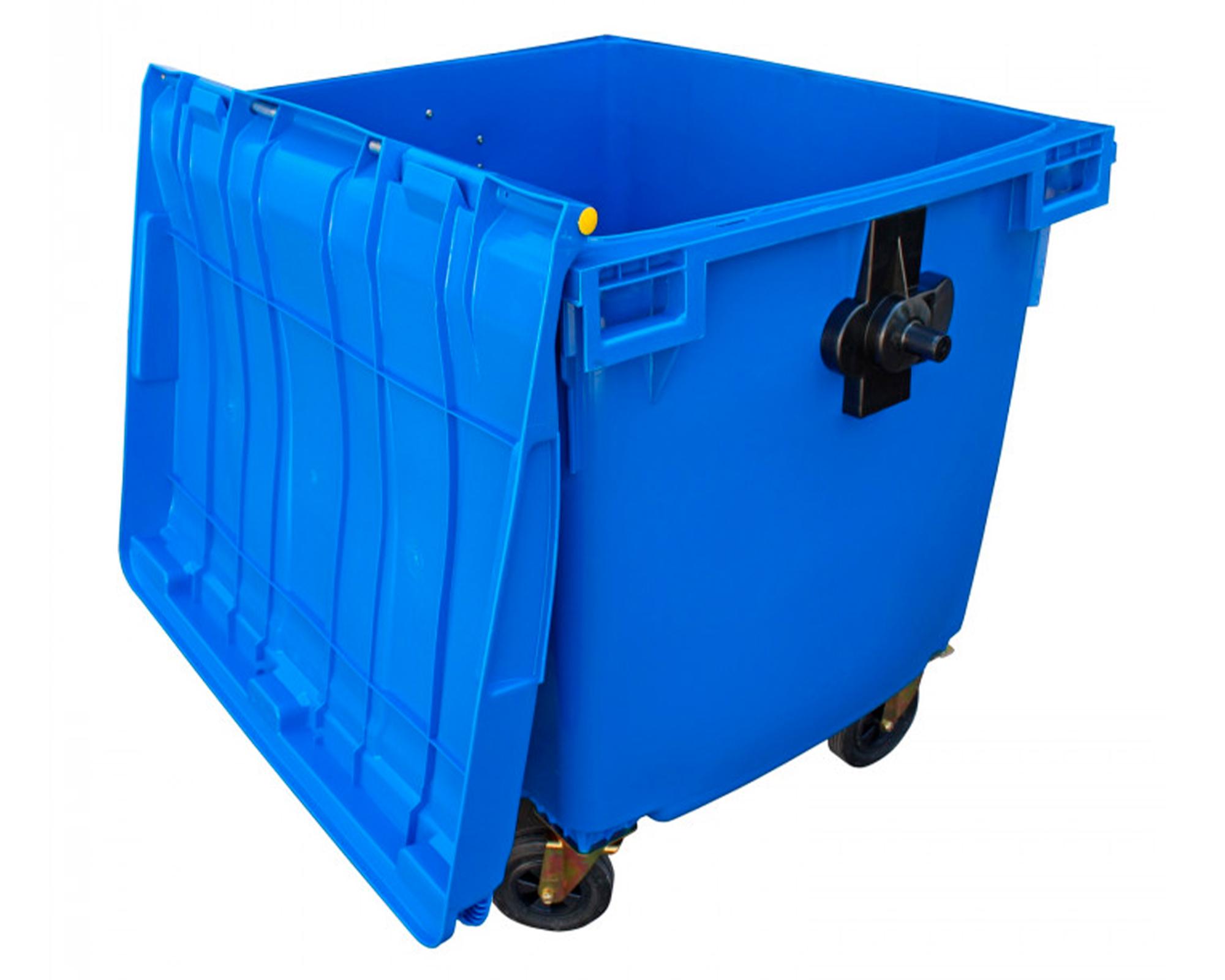 Contenedor de basura SN05 1100 lt 133x103x134 cm azul-2