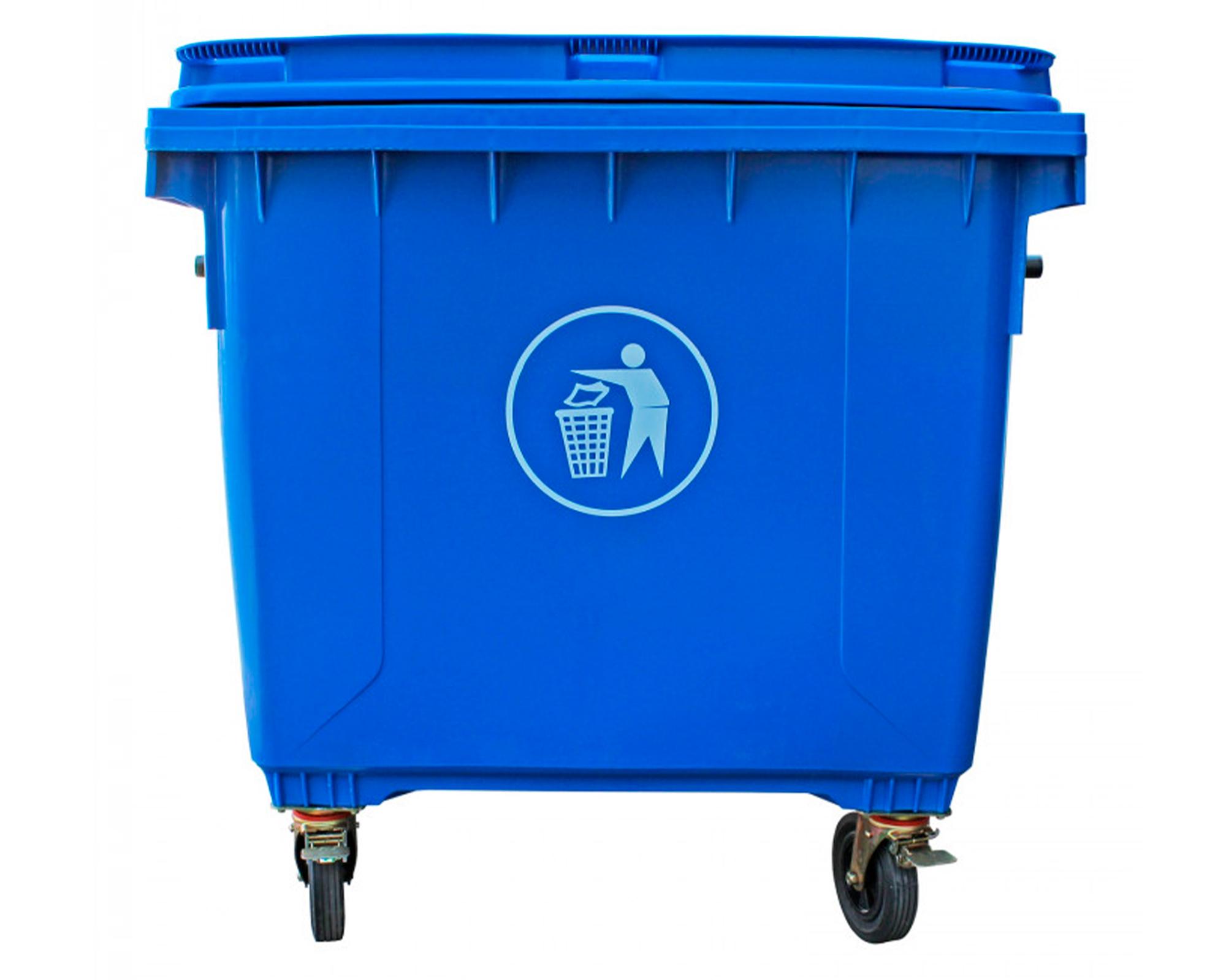 Contenedor de basura SN05 1100 lt 133x103x134 cm azul-0