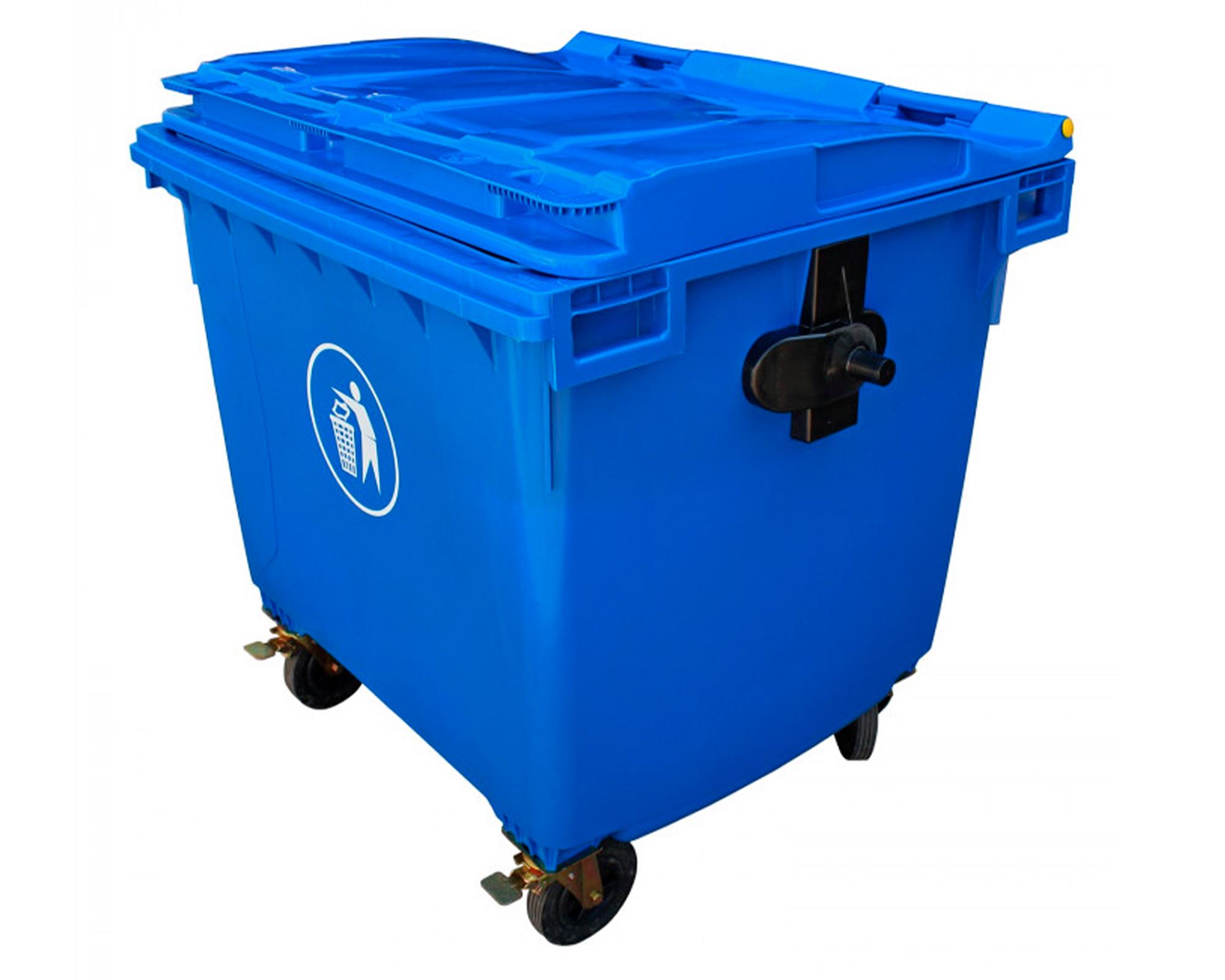 Contenedor de basura SN05 1100 lt 133x103x134 cm azul-1