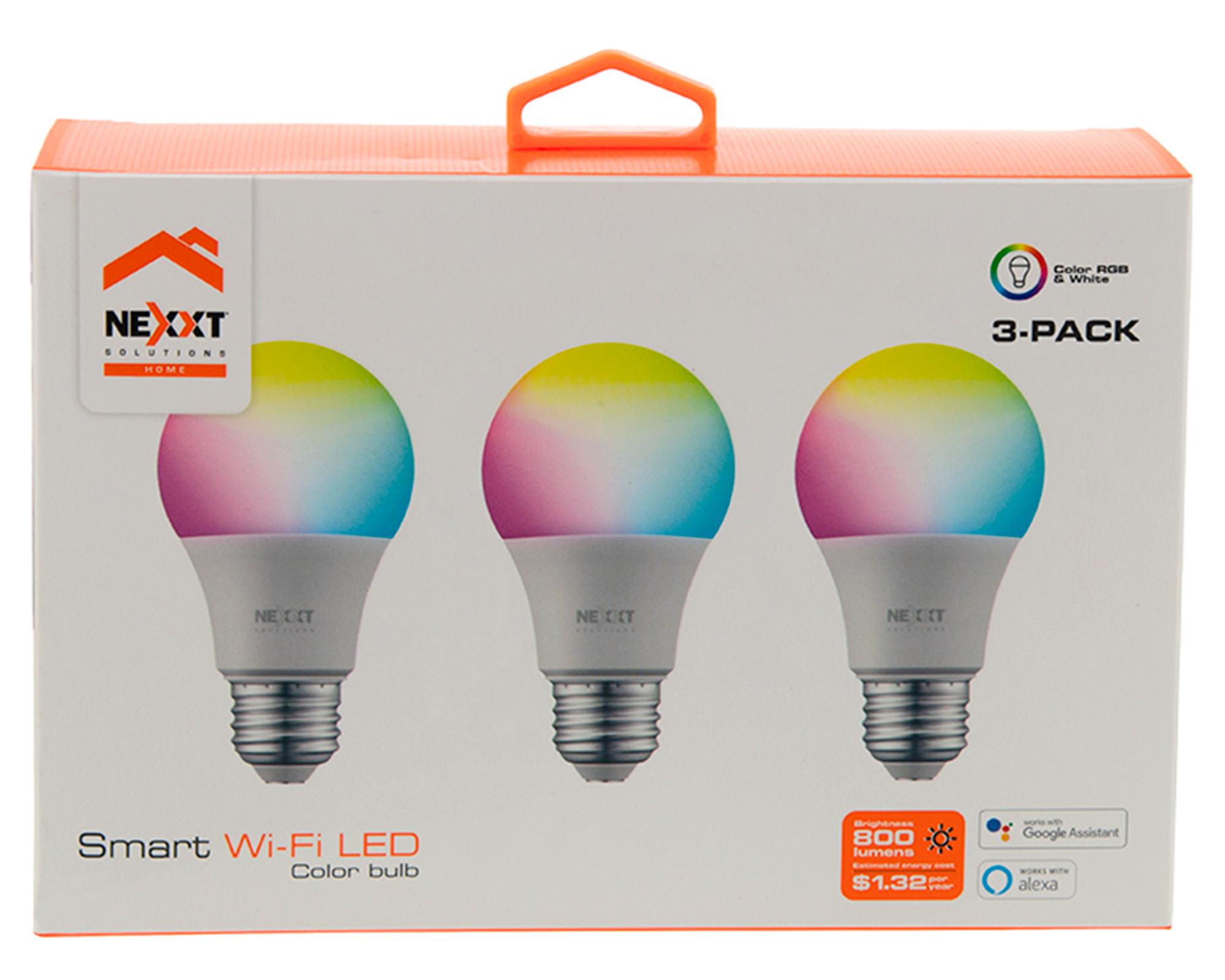 Ampolleta smart LED E27 multicolor 3 unidades-1