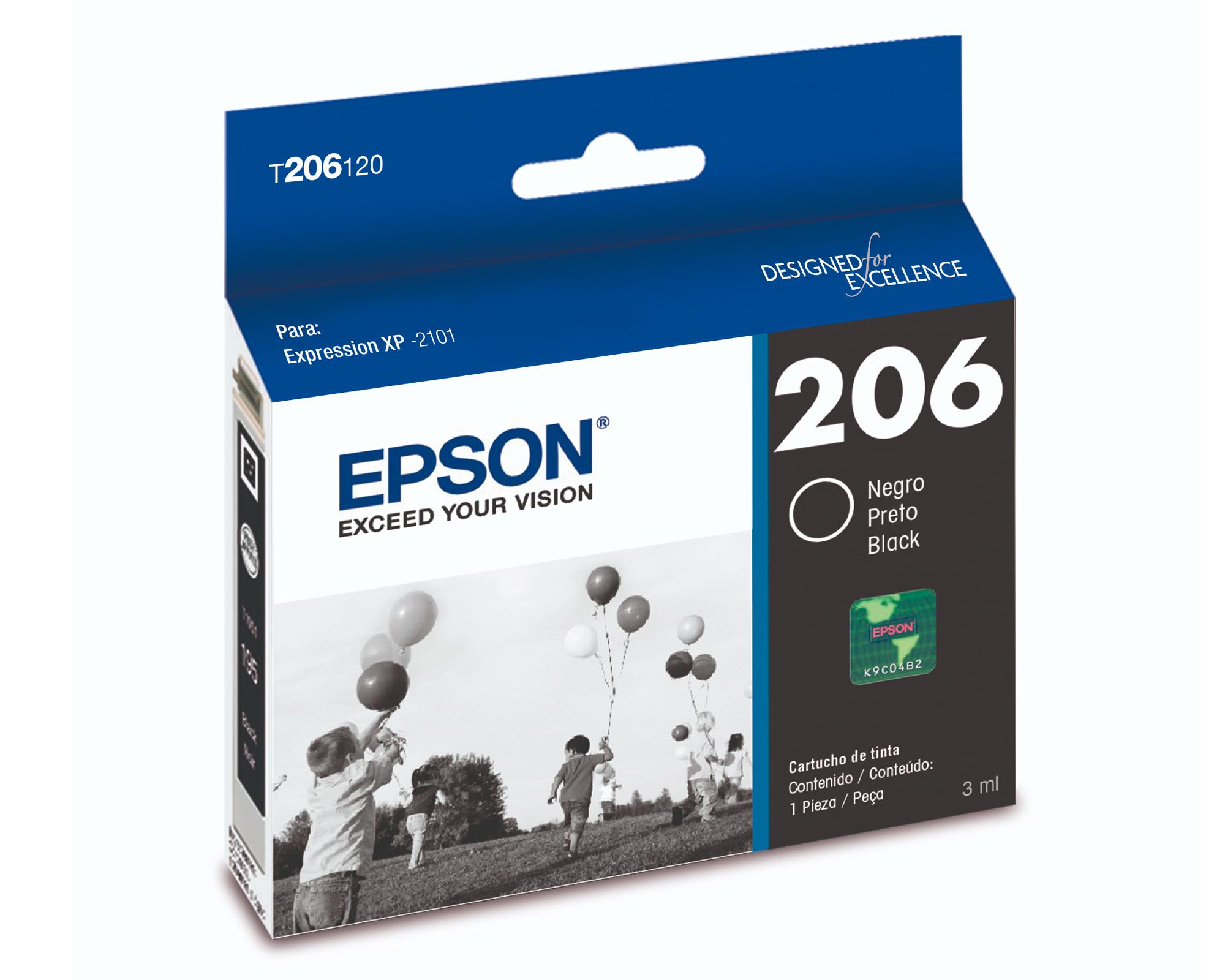 Tintas para impresora 206 Epson negro-0