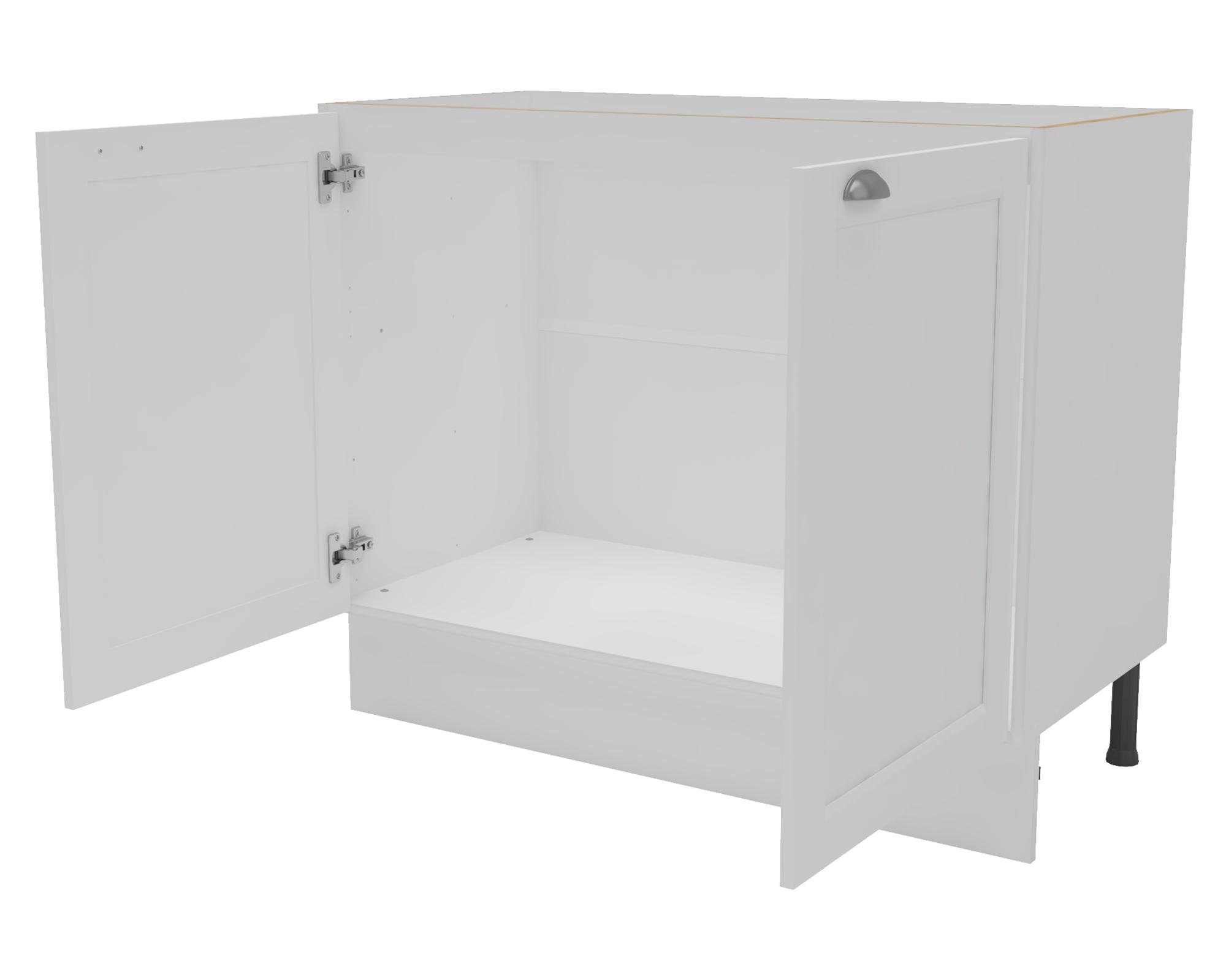 Mueble base cocina 100 cm 2 puertas Premier blanco-2