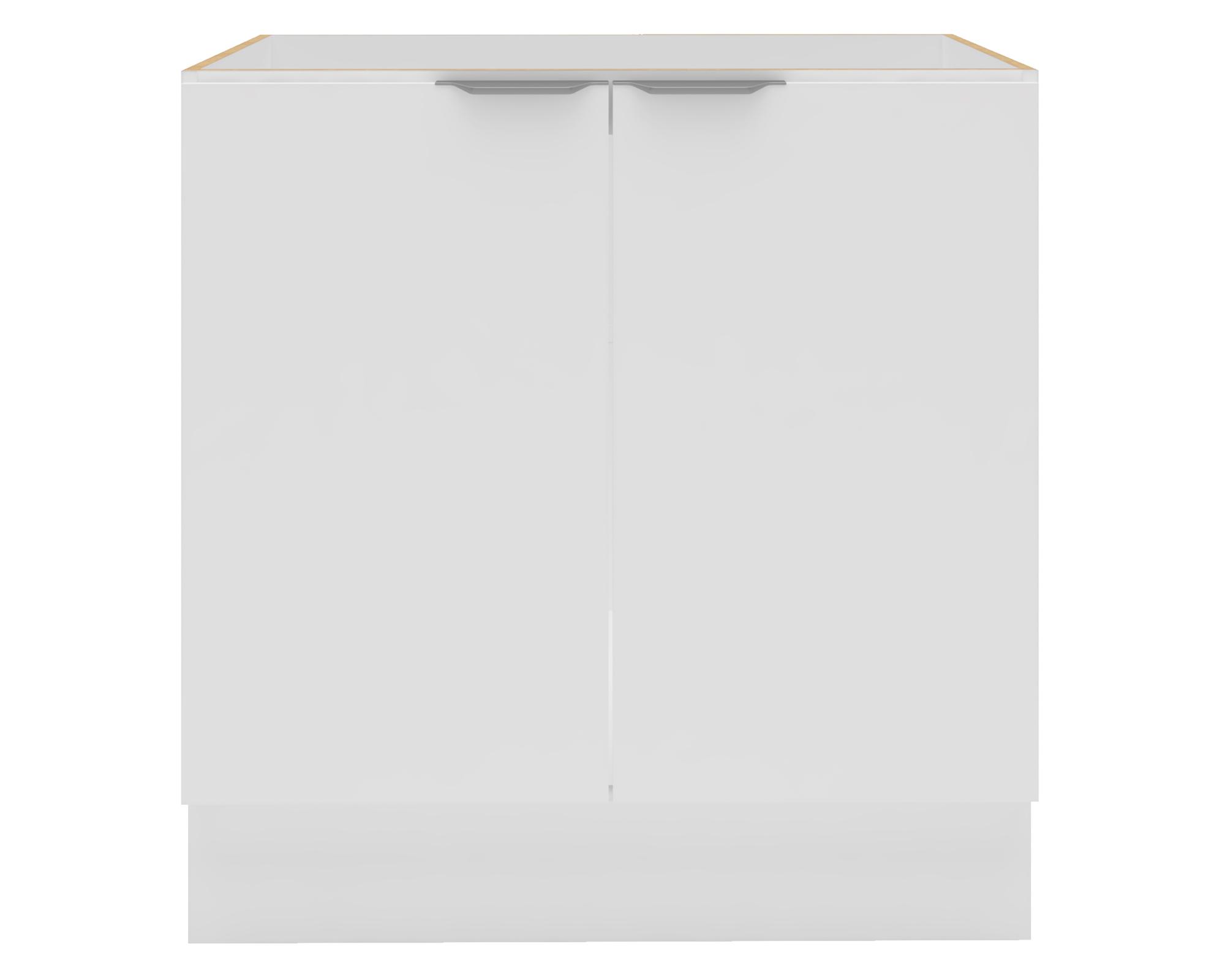Mueble base cocina 80 cm 2 puertas Milano blanco-0