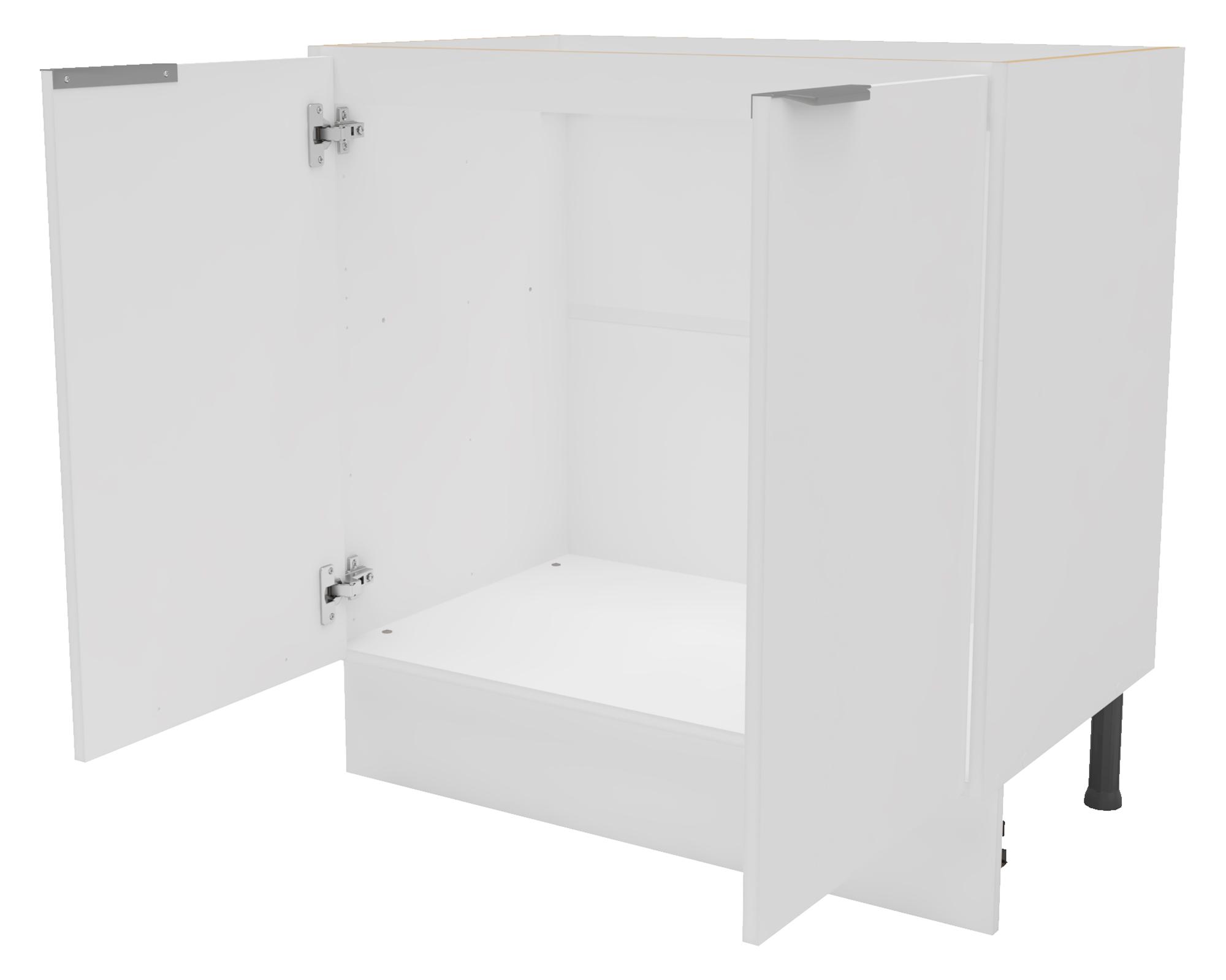 Mueble base cocina 80 cm 2 puertas Milano blanco-2