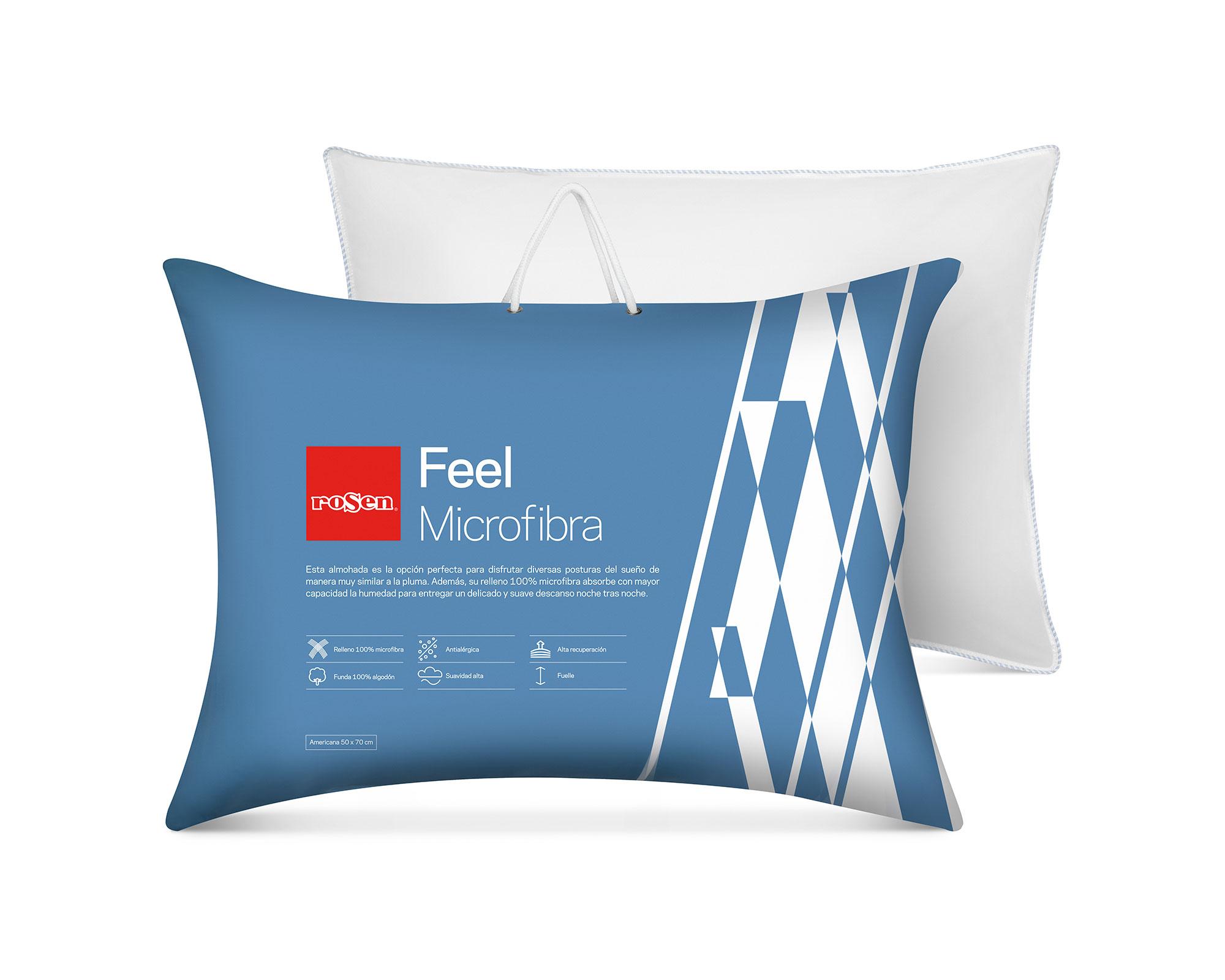 Almohada microfibra 50x70 cm Feel blanco-0