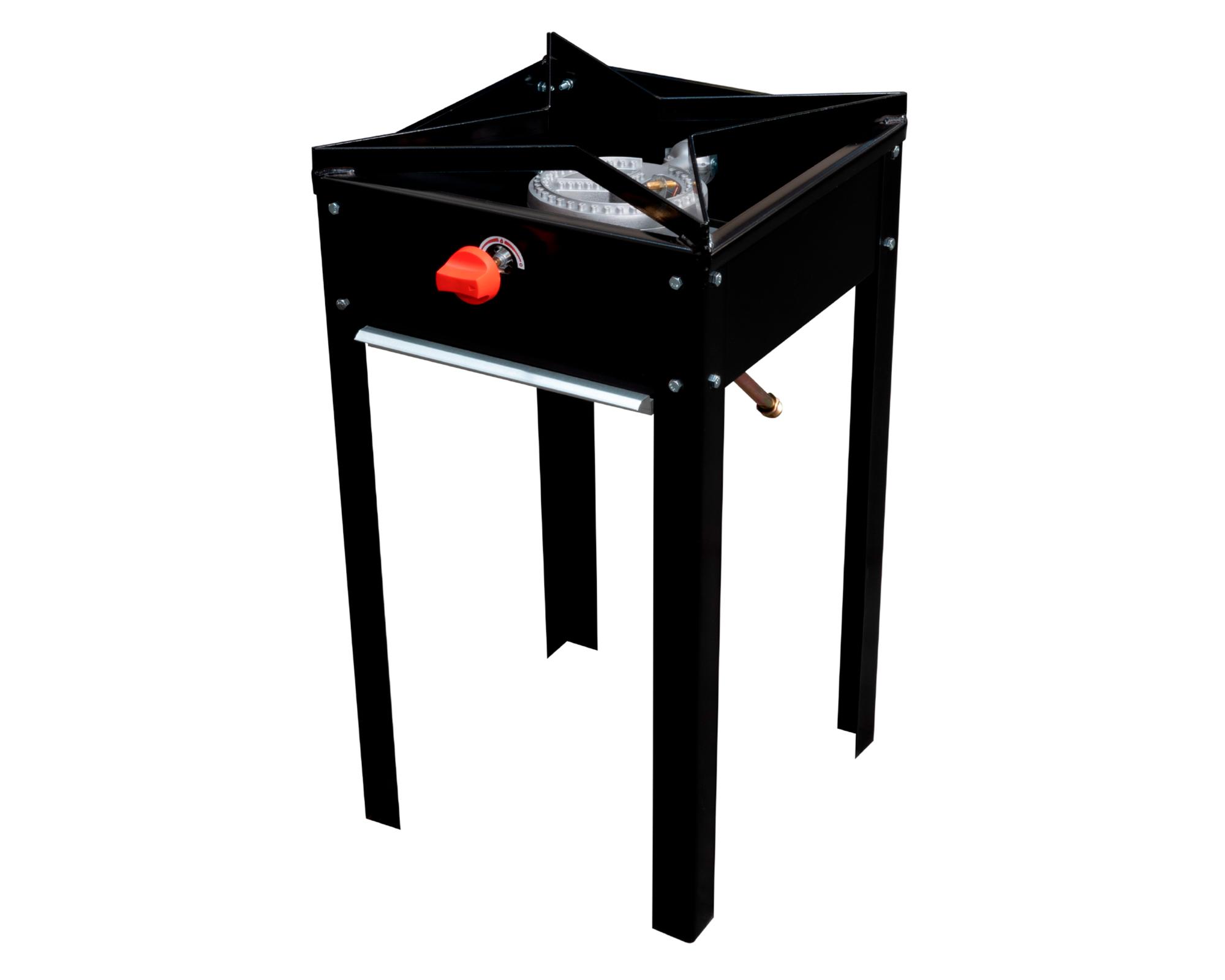 Anafe alto 1 quemador gas licuado negro acero-1