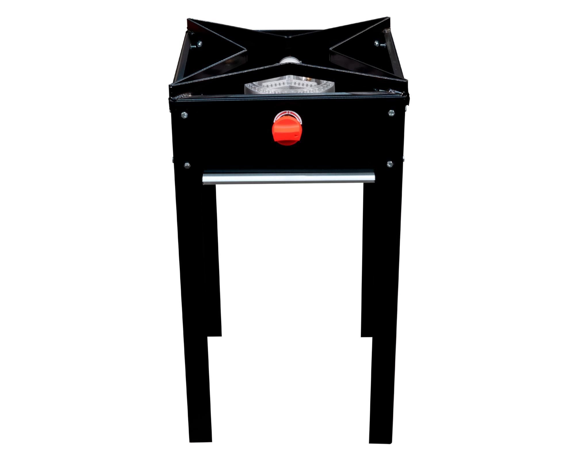 Anafe alto 1 quemador gas licuado negro acero-0