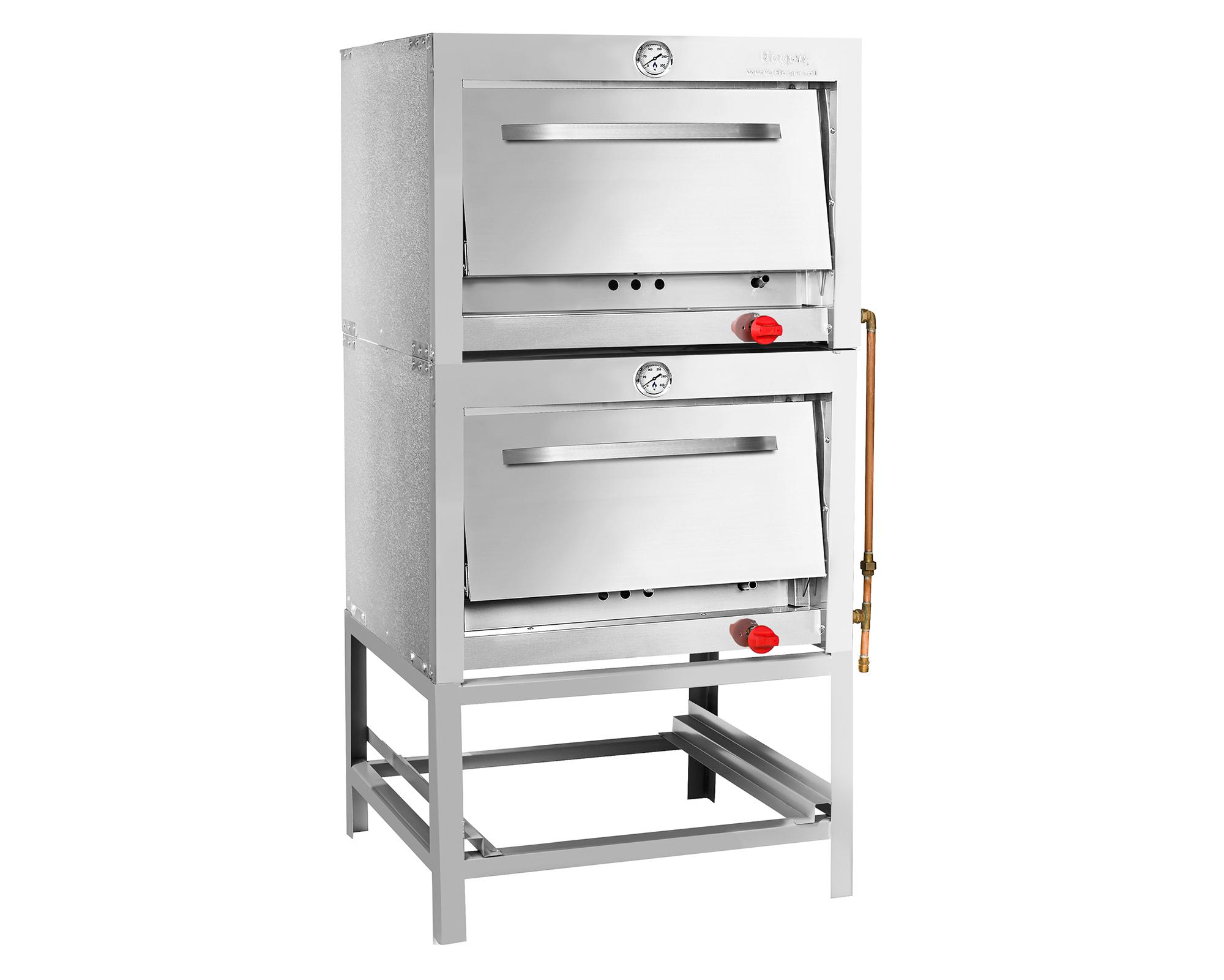 Horno 2 cámaras inox. 58x65 gas licuado-5