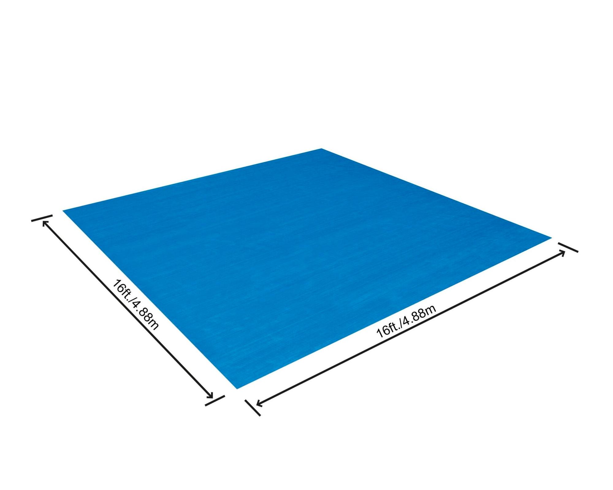 Cobertor piso para piscina 488x488 cm azul-2