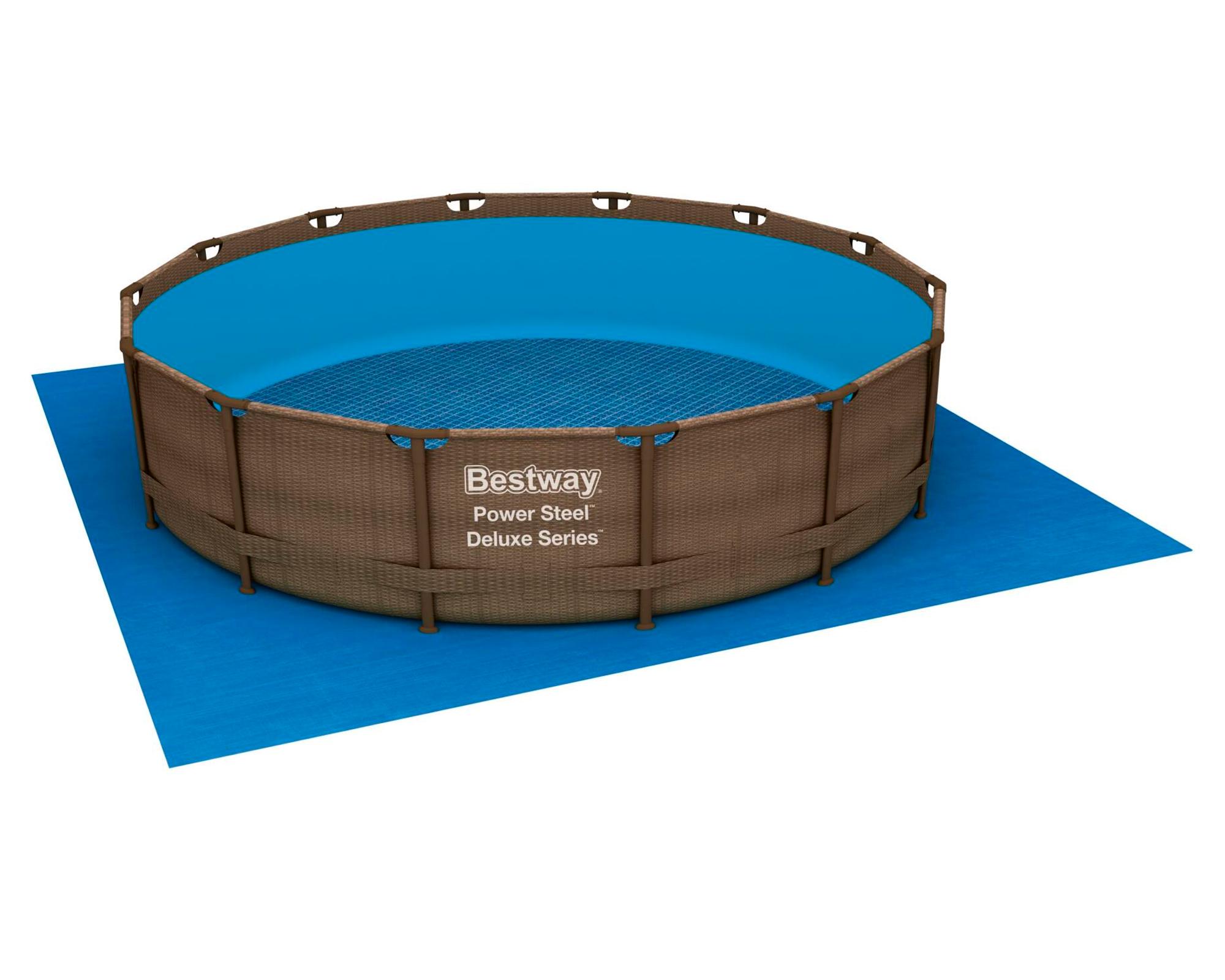 Cobertor piso para piscina 488x488 cm azul-1