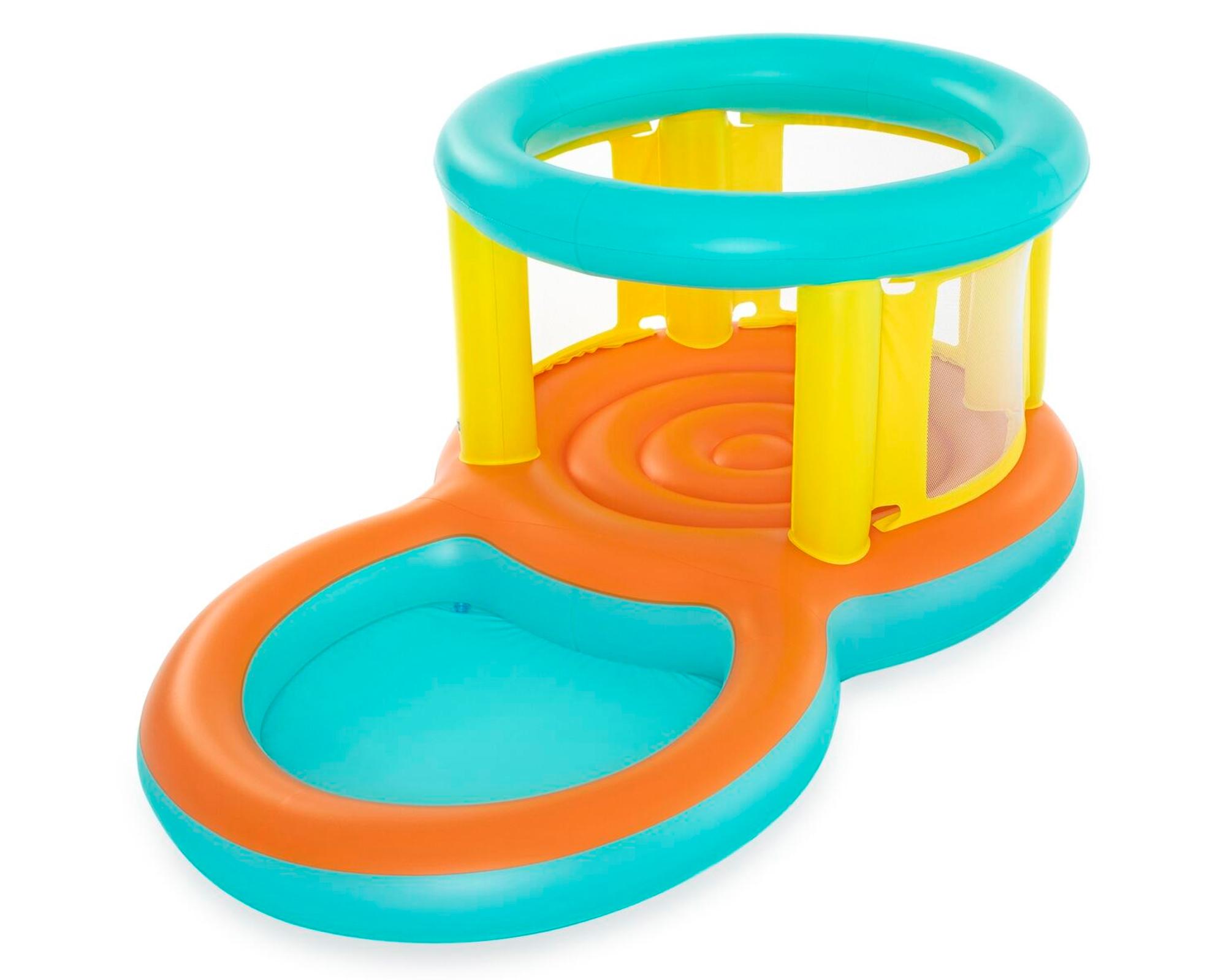 Saltador + piscina infantil 239x142x102 cm-3