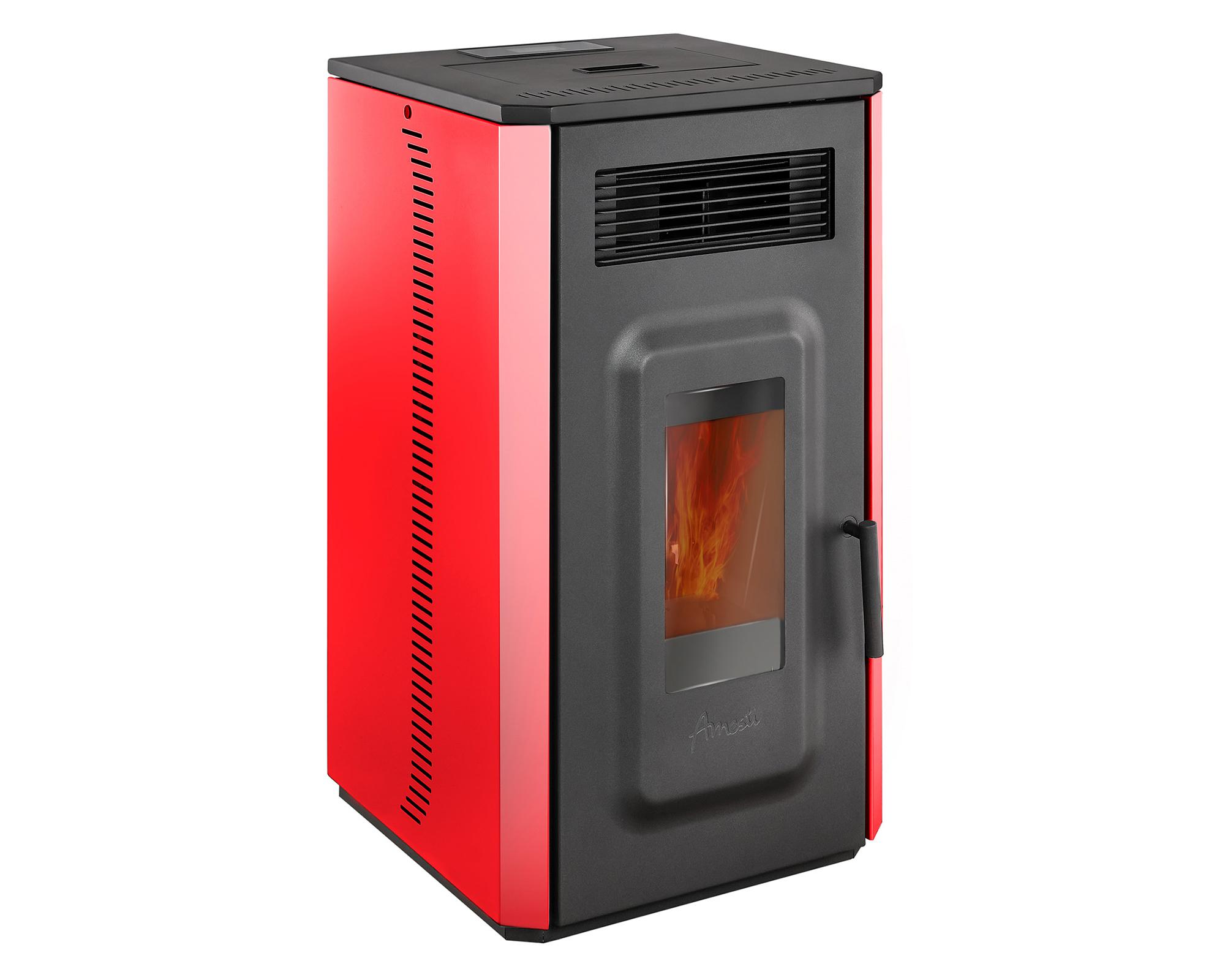 Calefactor pellet 10700W Vulcan 10 rojo-0