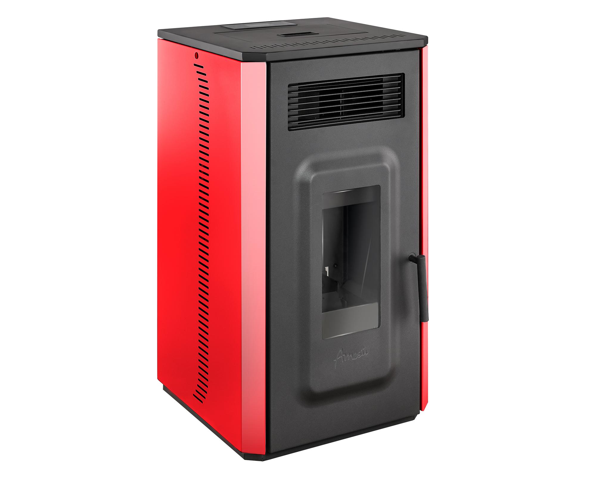 Calefactor pellet 10700W Vulcan 10 rojo-1