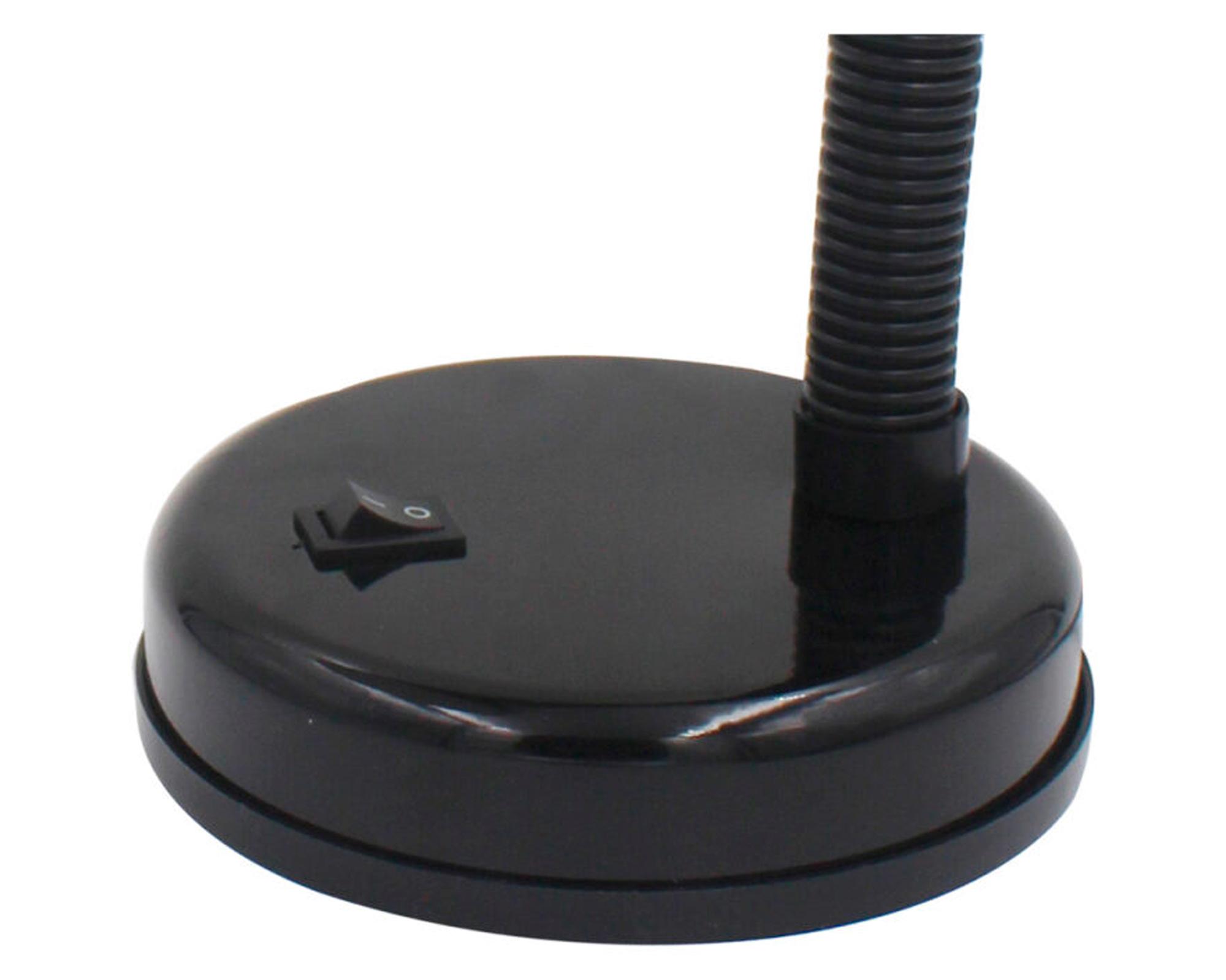 Lámpara de escritorio 40W E27 1L Flexible negro-2