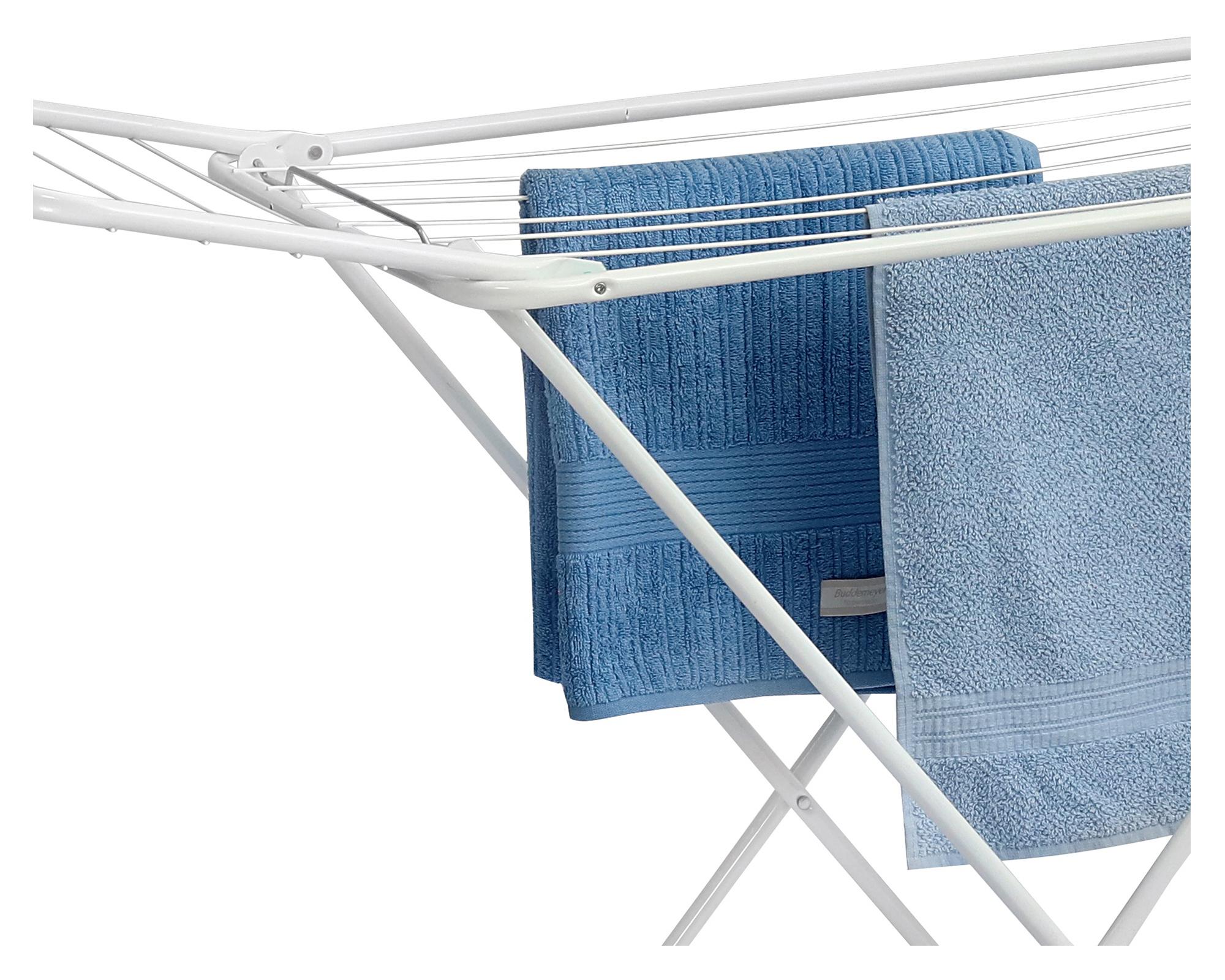 Tendedero de pie con alas 6604 blanco 90x50x143 cm-1