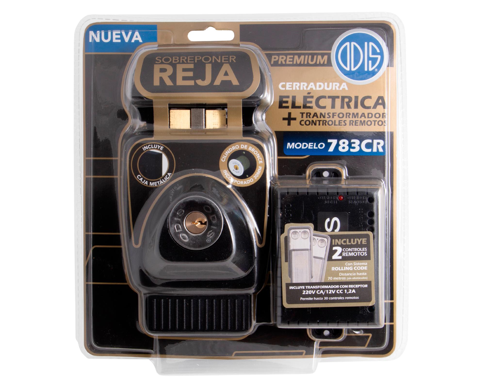 Cerradurasobrepuesta eléctrica 783 14x8 cm negro-2