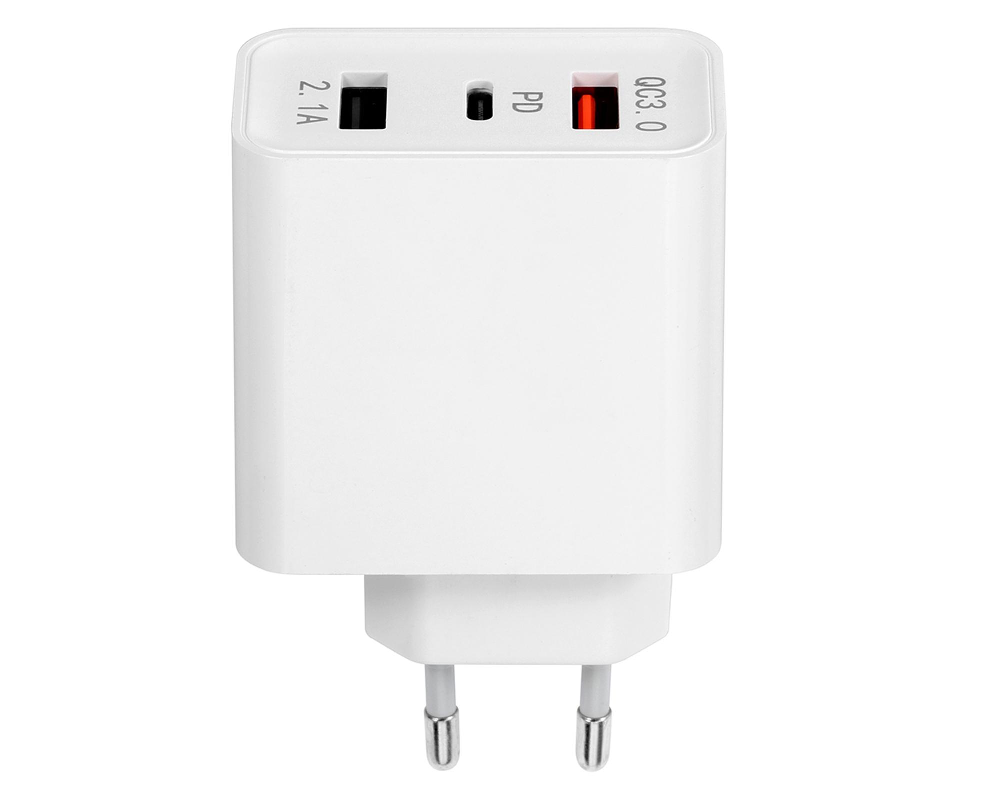 Cargador certificado de carga rápida Tipo C blanco-0