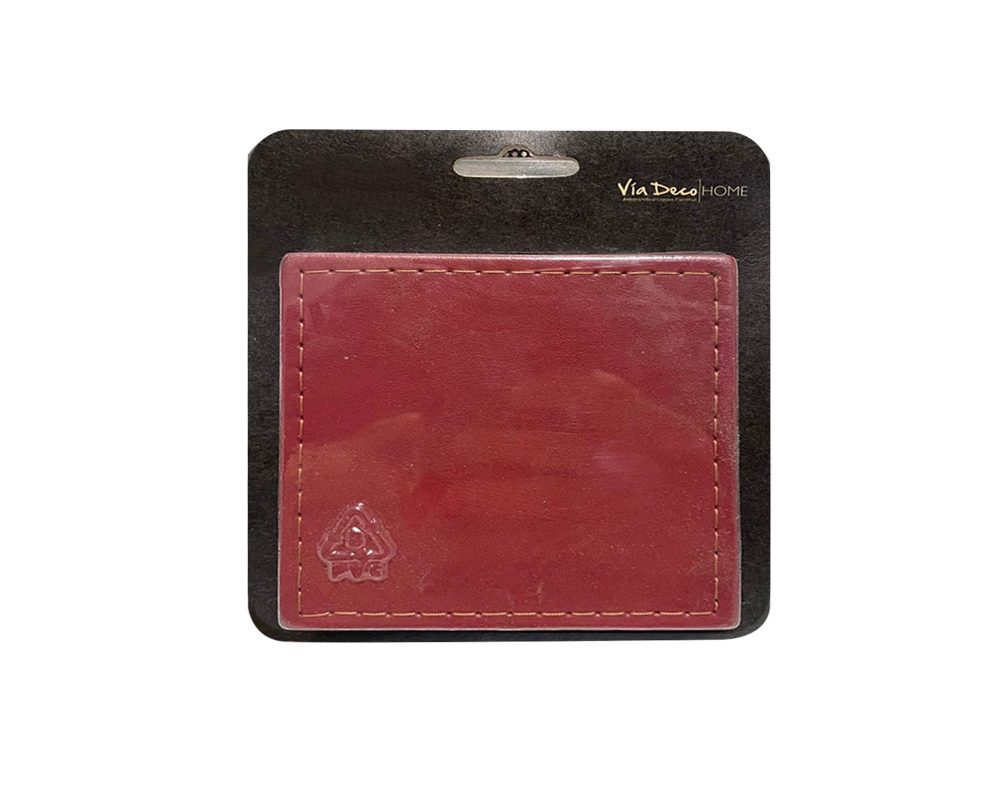 Set 4 Posavasos 10x10 cm Classic rojo-2