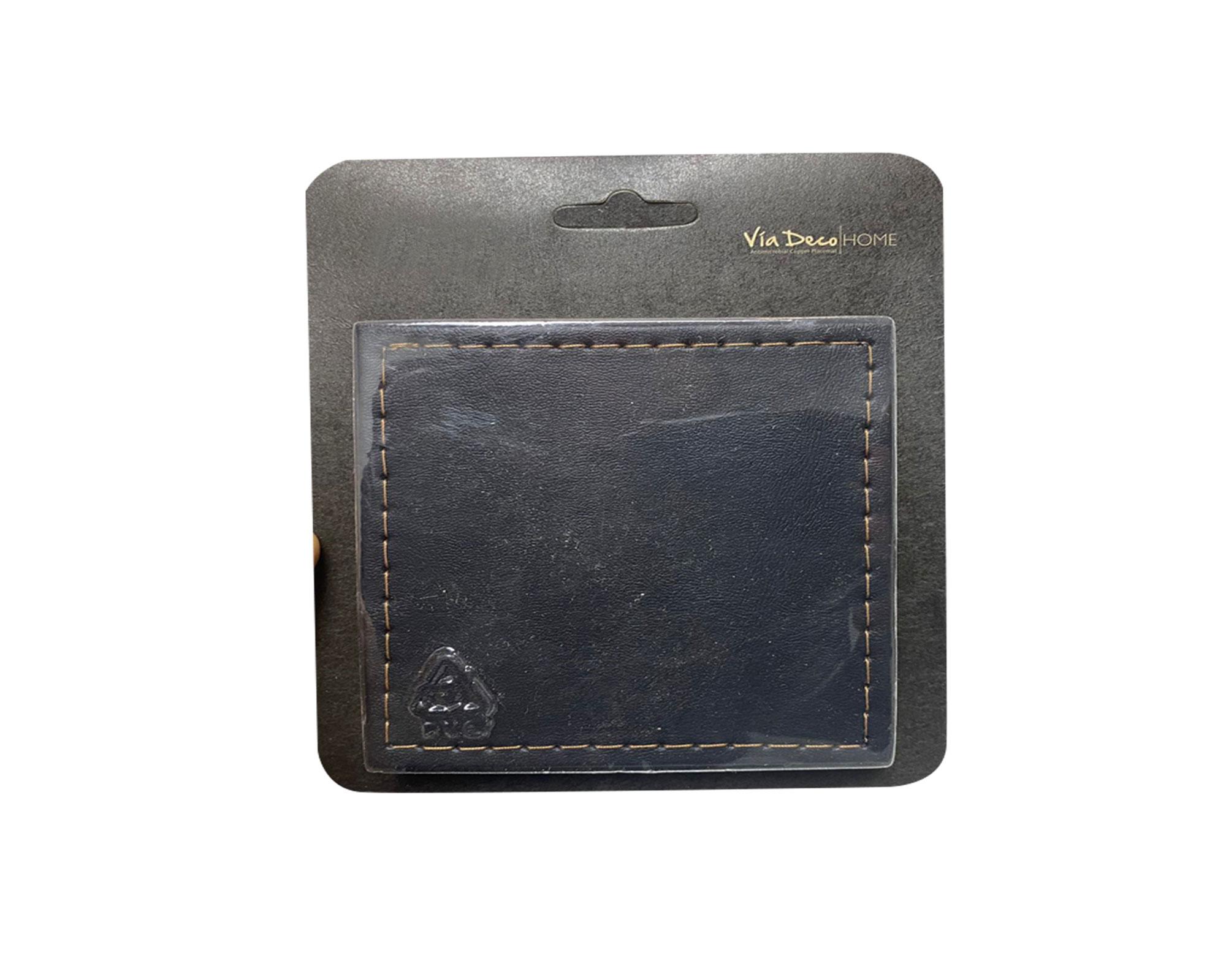 Set 4 Posavasos 10x10 cm Classic negro-2